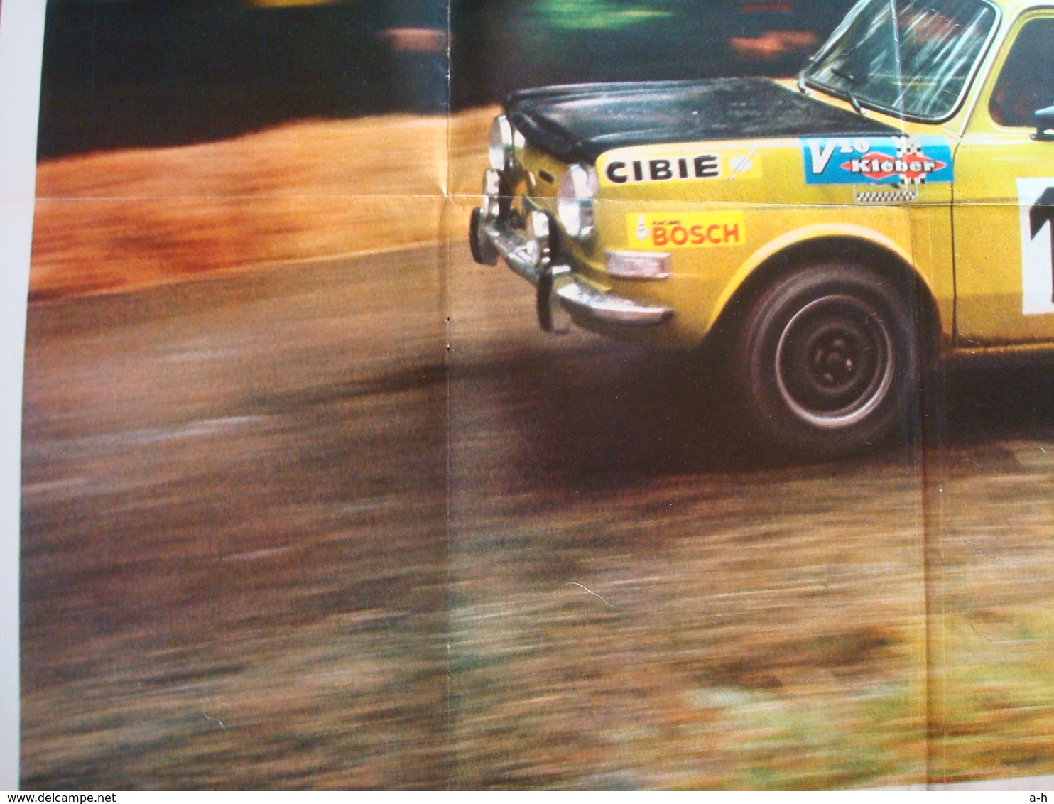 Grand Poster Simca Rallye 2 , S R T .Original 1970 + . - Other & Unclassified