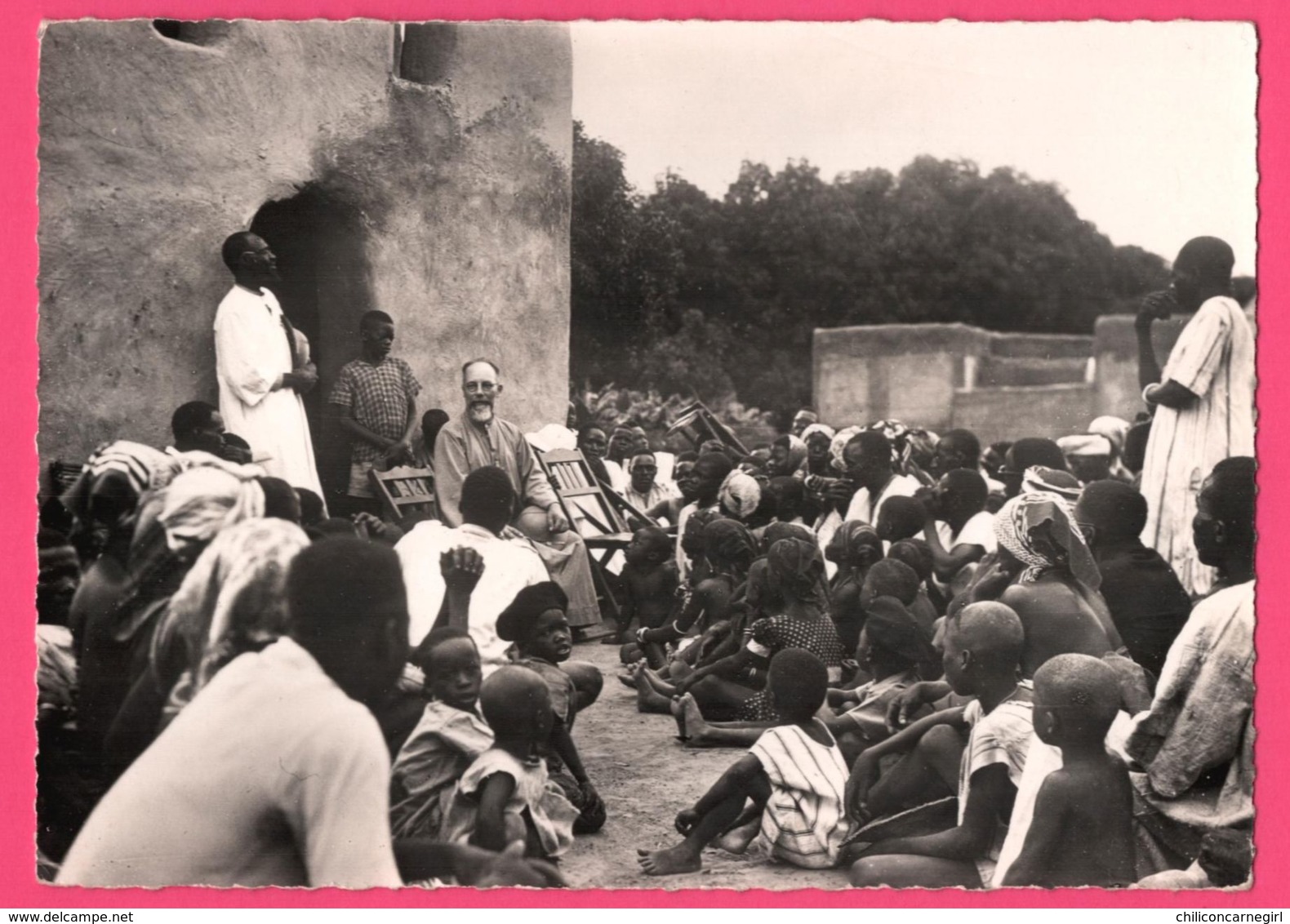 Cp Dentelée - Koudougou - Mgr BRETAULT Eveque Visite Pastorale Cathéchistes - Haute Volta - Animée - St - Pères Blancs - Burkina Faso