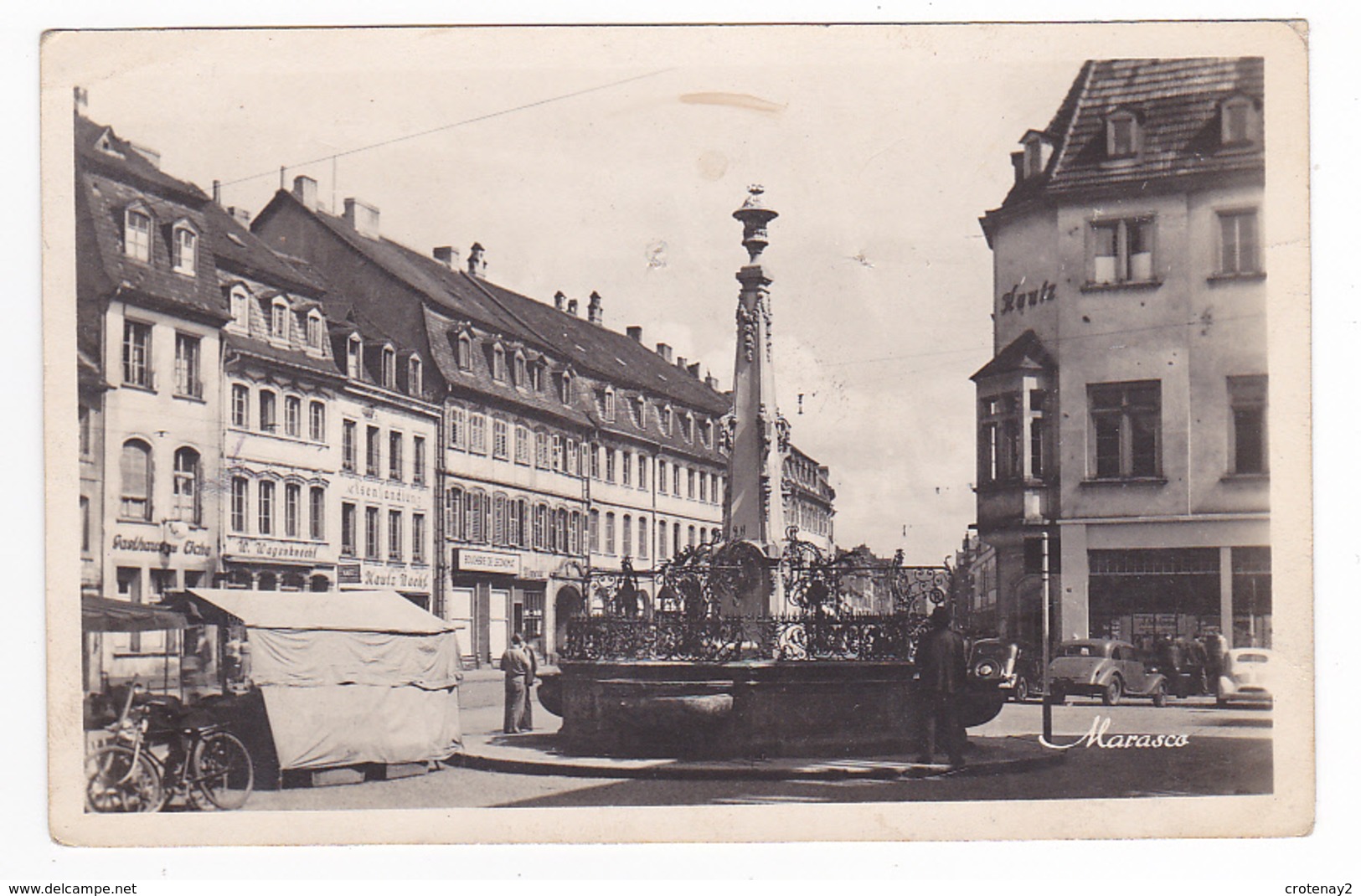 Saar Saarebrucken N°33 B St Johanner Markt Boucherie De L'Economat VOIR ZOOM Auto Marque ? Et Renault 4CV - Saarbruecken