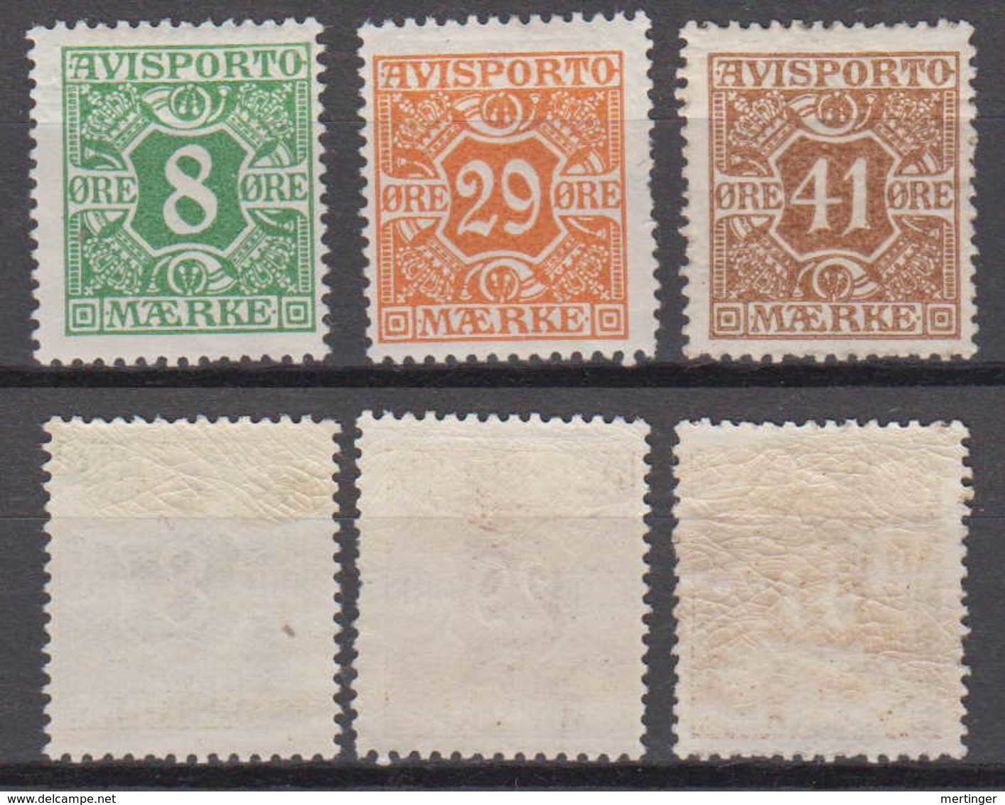 Dänemark Denmark Avis Mi# 11-13 * Mint - Fiscali