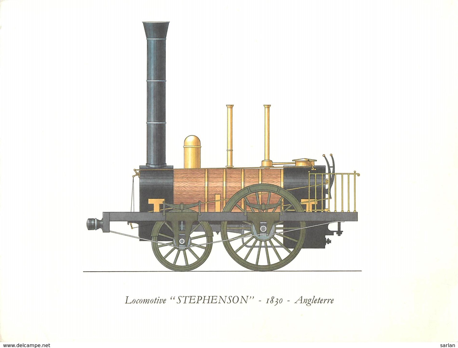 Publicité Pharmaceutique , Locomotive Anglaise , "Stephenson" 1830 , * VP 88 - Treni