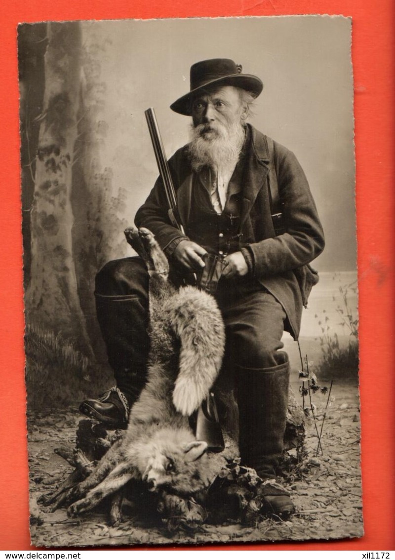 ZAA-39  Bilder Aus Dem Schweiz. Volksleben, Jäger Mit Einem Fuchs. Chasseur Avec Renard. Wehrli 9144 . Nicht Gel. - Autres & Non Classés