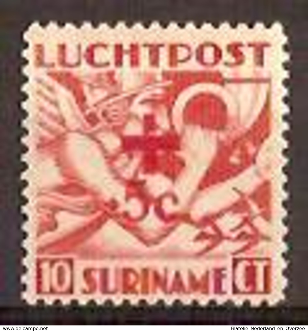 Suriname NVPH Nr Luchtpost 23 Postfris/MNH Rode Kruis, Red Cross, La Croix Rouge, Airmail 1942 - Surinam ... - 1975