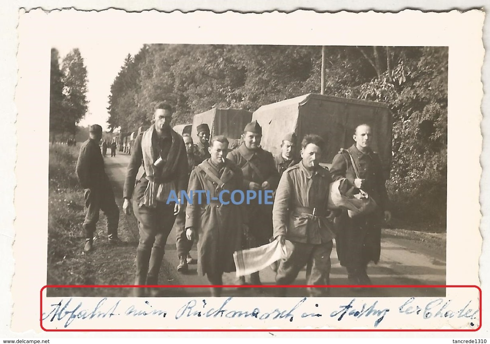 WW2 PHOTO ORIGINALE Prisonniers De Guerre Français PG à AUTRY LE CHÂTEL P. Gien Briare Chatillon Sur Loire LOIRET - 1939-45