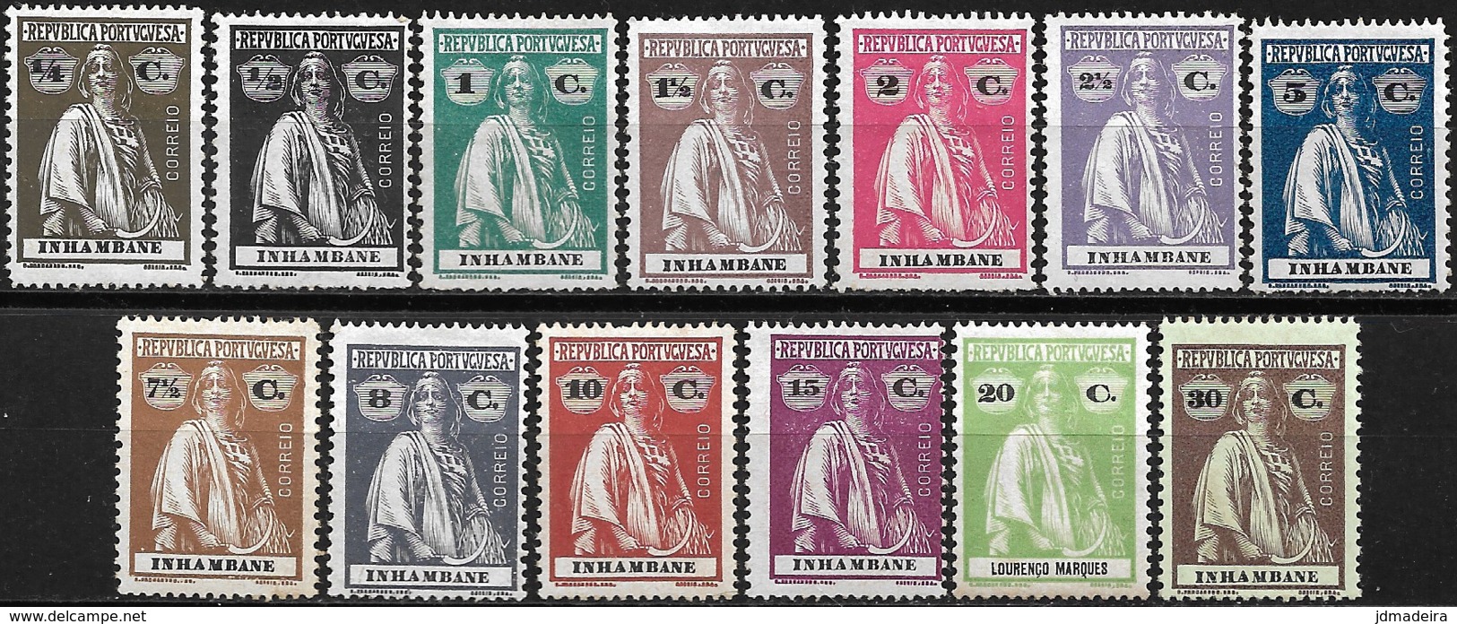 Inhambane – 1914 Ceres Type Short Set Mint Condition - Inhambane