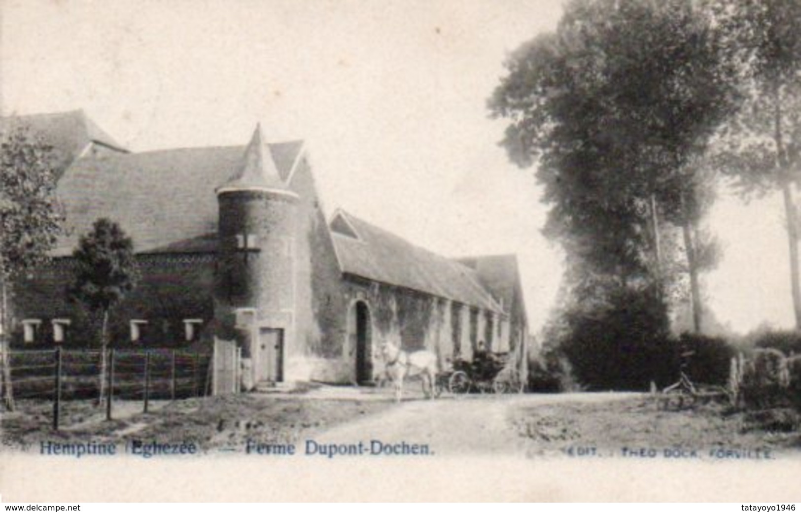 Hemptinne Eghezée  Ferme Dupont Dochen Circulé En 1906 - Eghezée