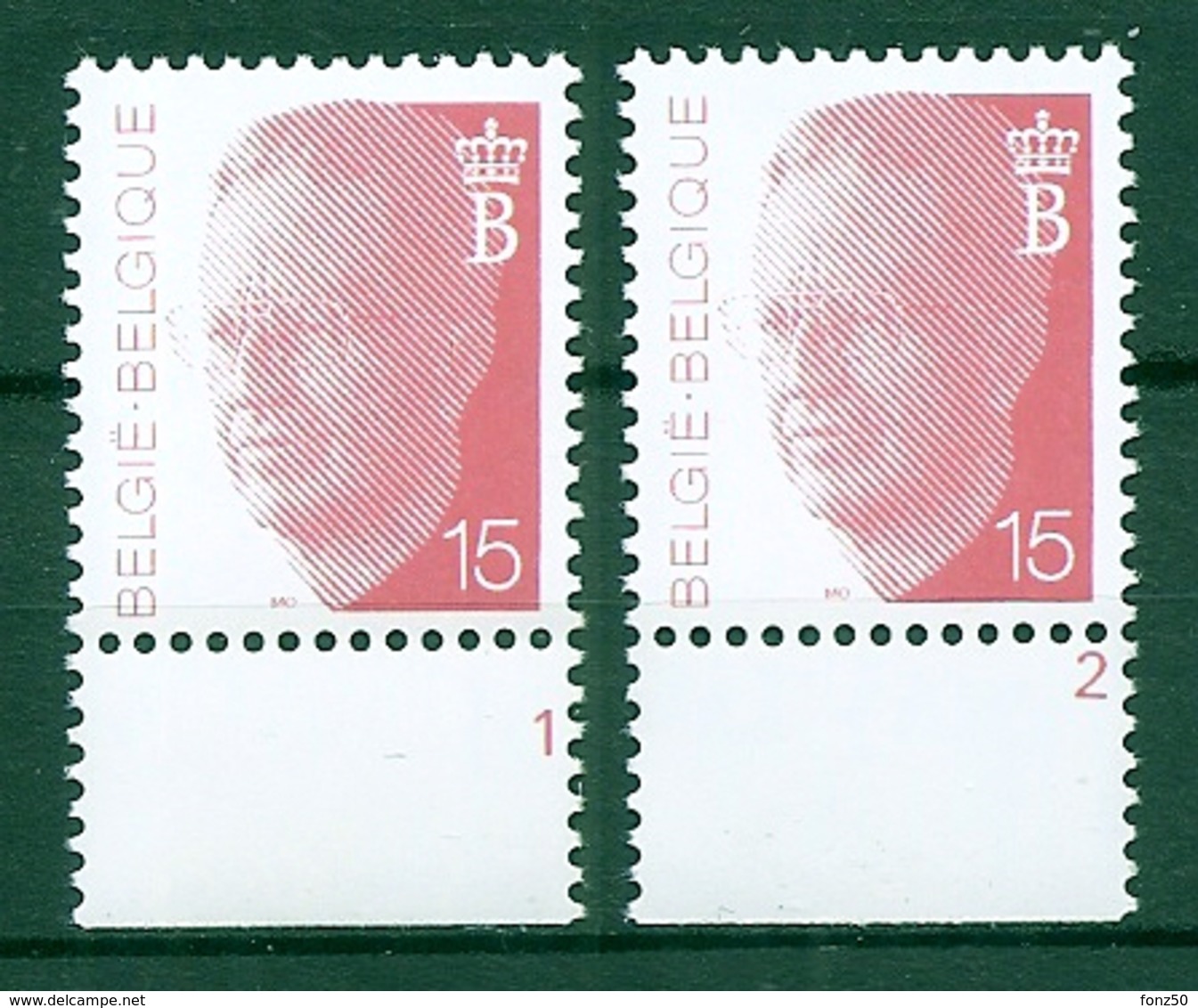 BELGIE * Nr 2450  Plaatnr 1+2 * Postfris Xx - Andere & Zonder Classificatie