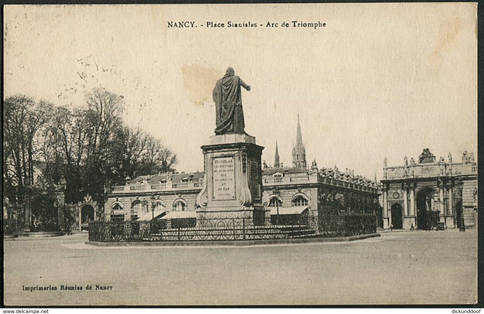 CP 54 Nancy - Place Stanislas-Arc De Triomphe 1931 - Nancy