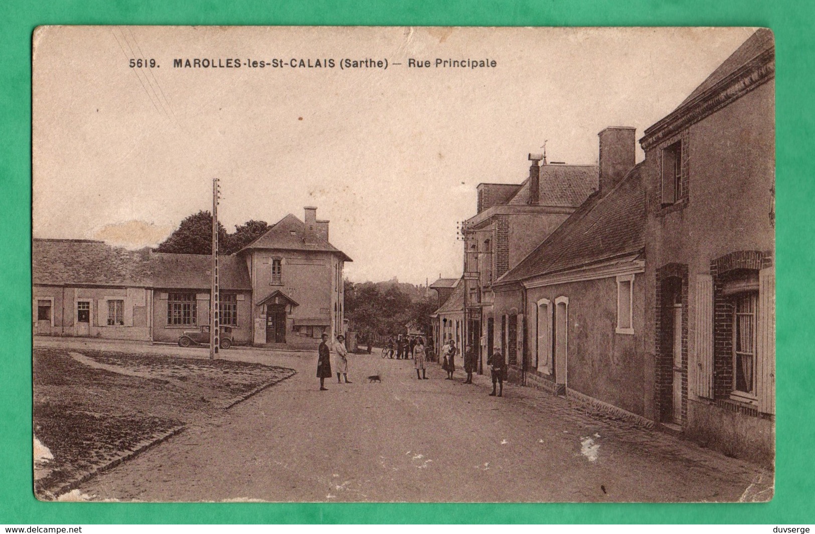 72 Sarthe Marolles Saint Calais Rue Principale ( Carte Abimée Vendue Dans L ' Etat Voir Scans ) - Marolles