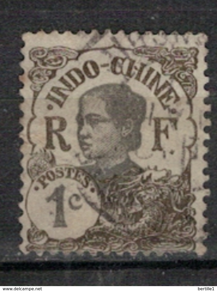 INDOCHINE        N°  YVERT   :   41  ( 2 )    OBLITERE       ( O B   6 / 36 ) - Used Stamps