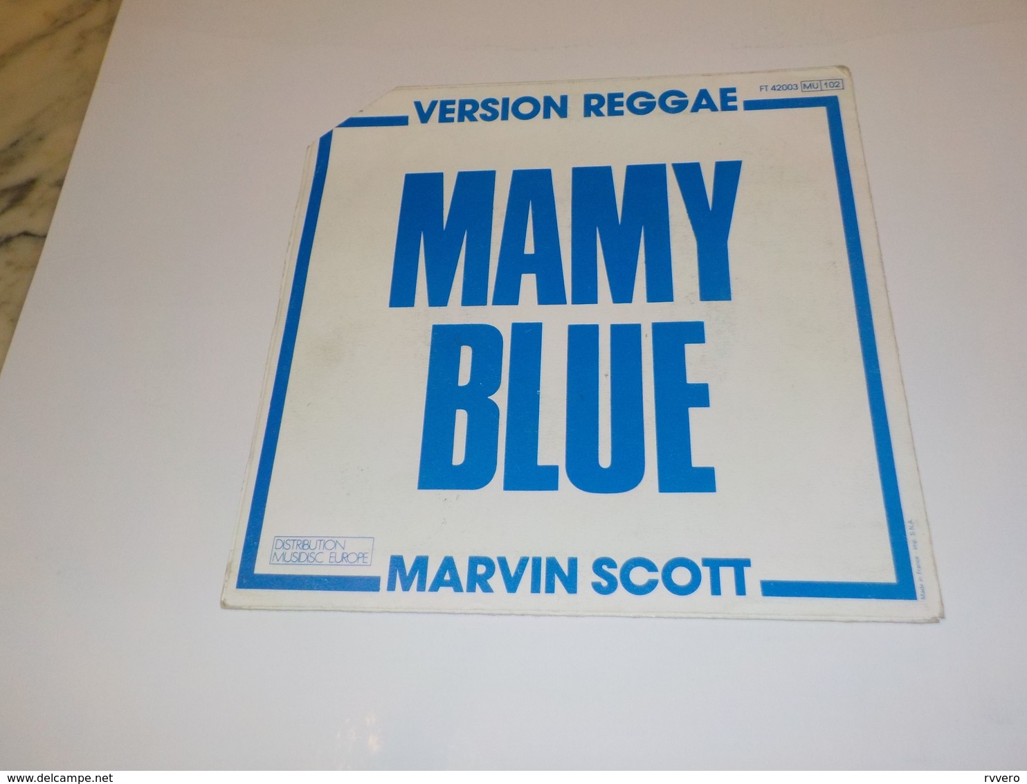 45 TOURS  MARVIN SCOTT MAMY BLUE 1982 - Reggae