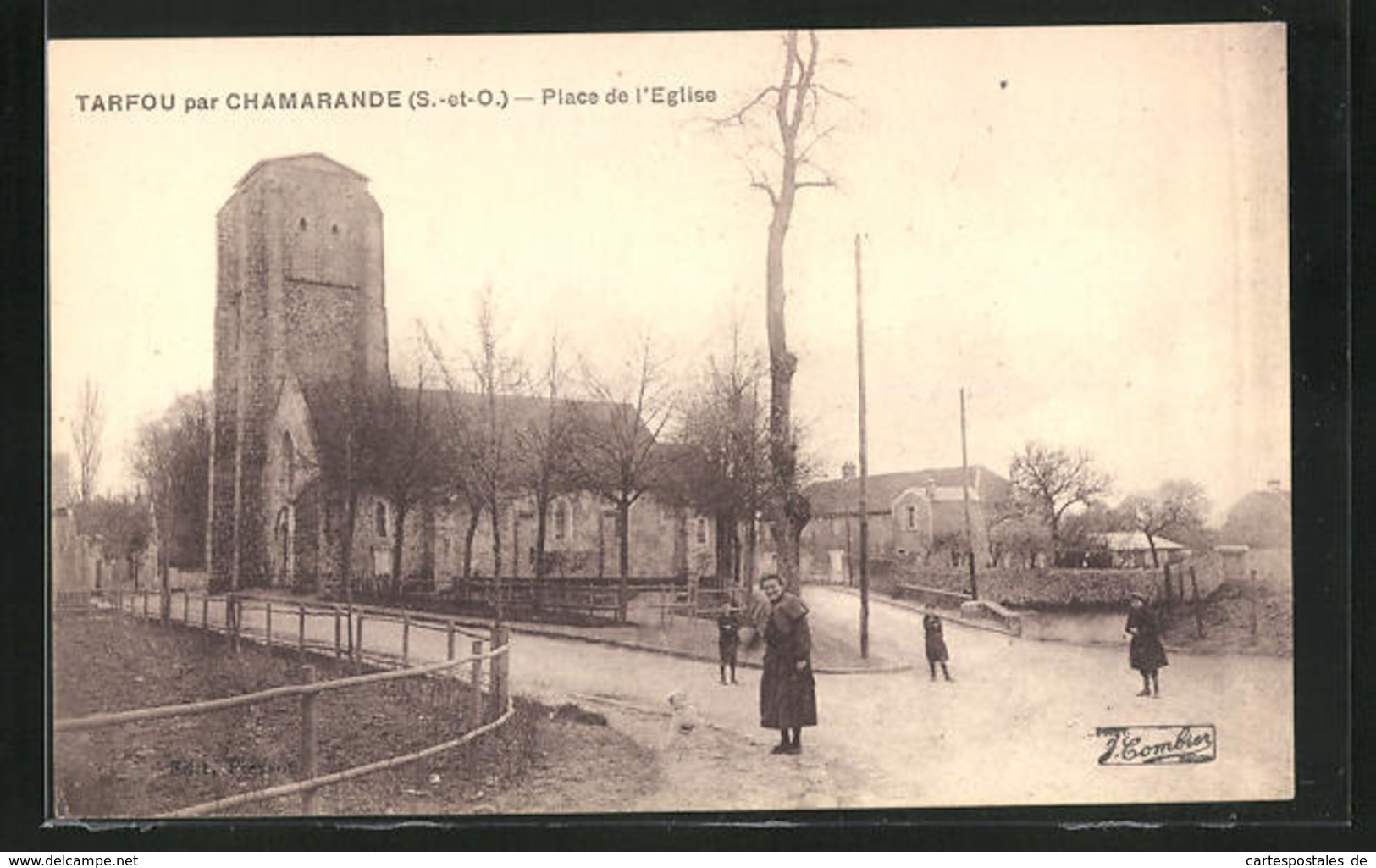 CPA Torfou, Place De L`Eglise - Other & Unclassified