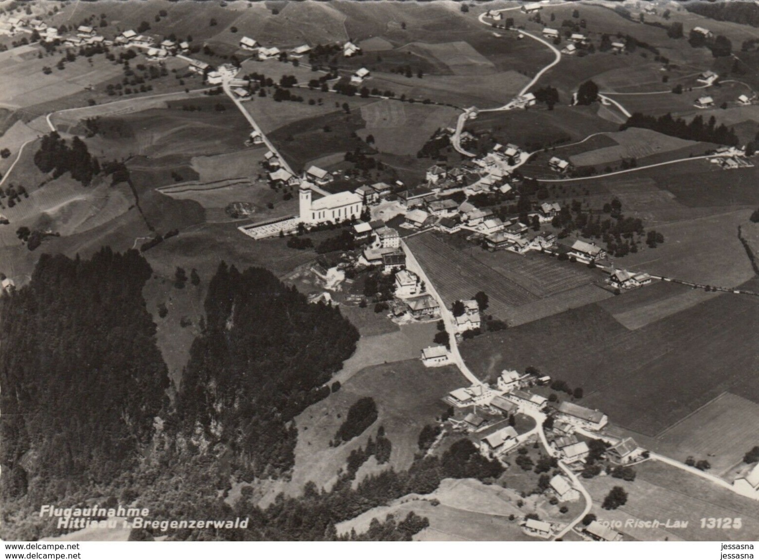 AK - Vorarlberg - Hittisau I. Bregenzerwald - Fliegeraufnahme - 1952 - Bregenzerwaldorte