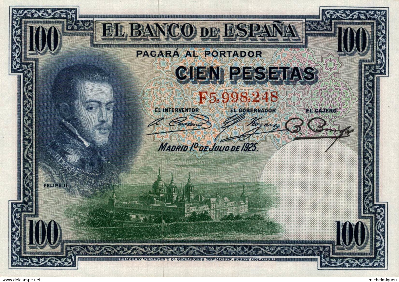 15655  BILLET ESPAGNE - 100 Pesetas