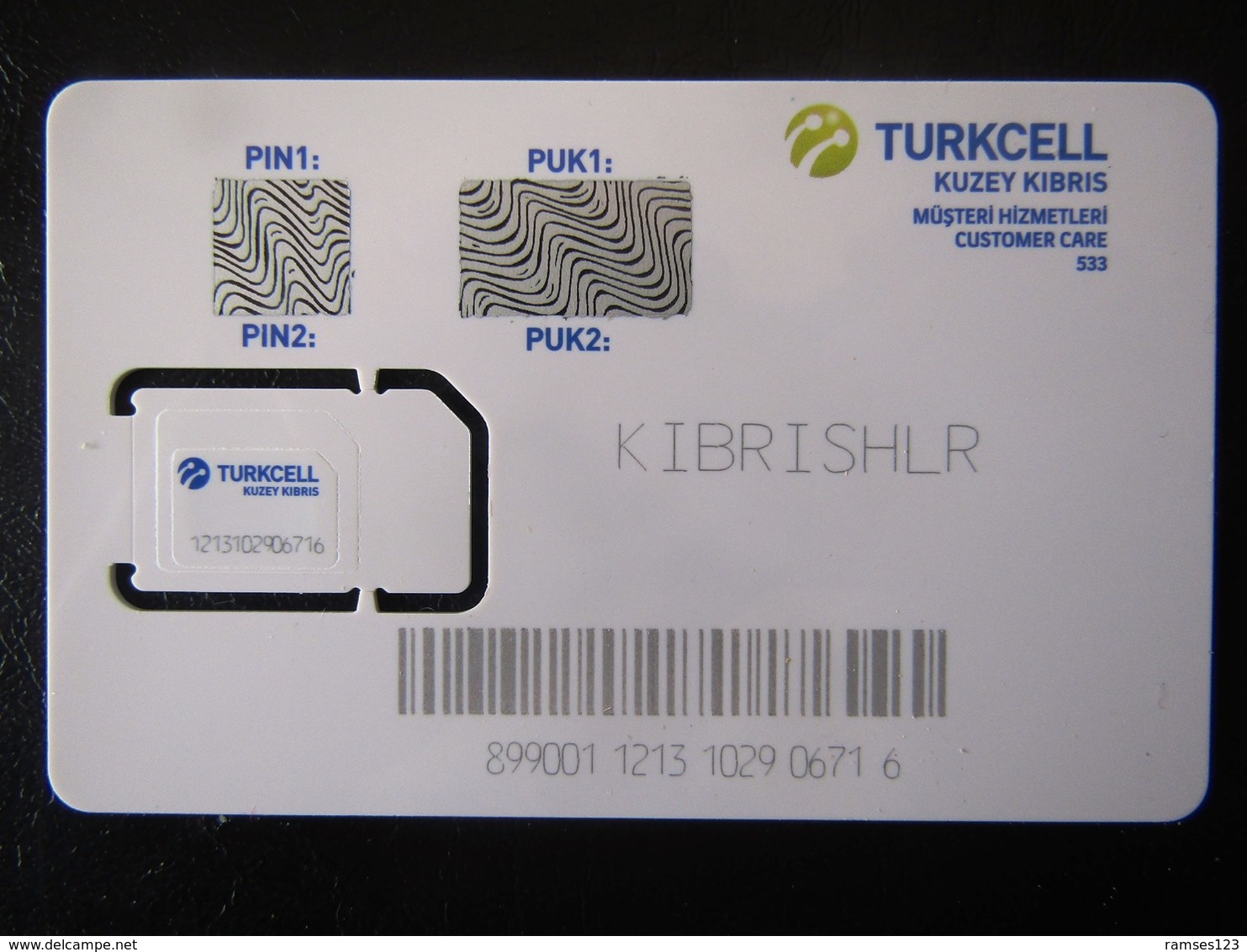 GSM SIM   NORTH   CYPRUS  TURKCELL  MINT - Chipre