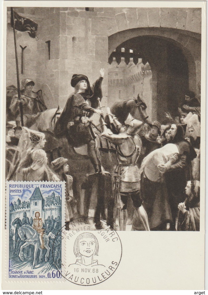 Carte Maximum FRANCE N°Yvert 1579 (Jeanne D'Arc) Obl Sp Ill 1er Jour (Edition CIM-Bourg) - 1960-1969