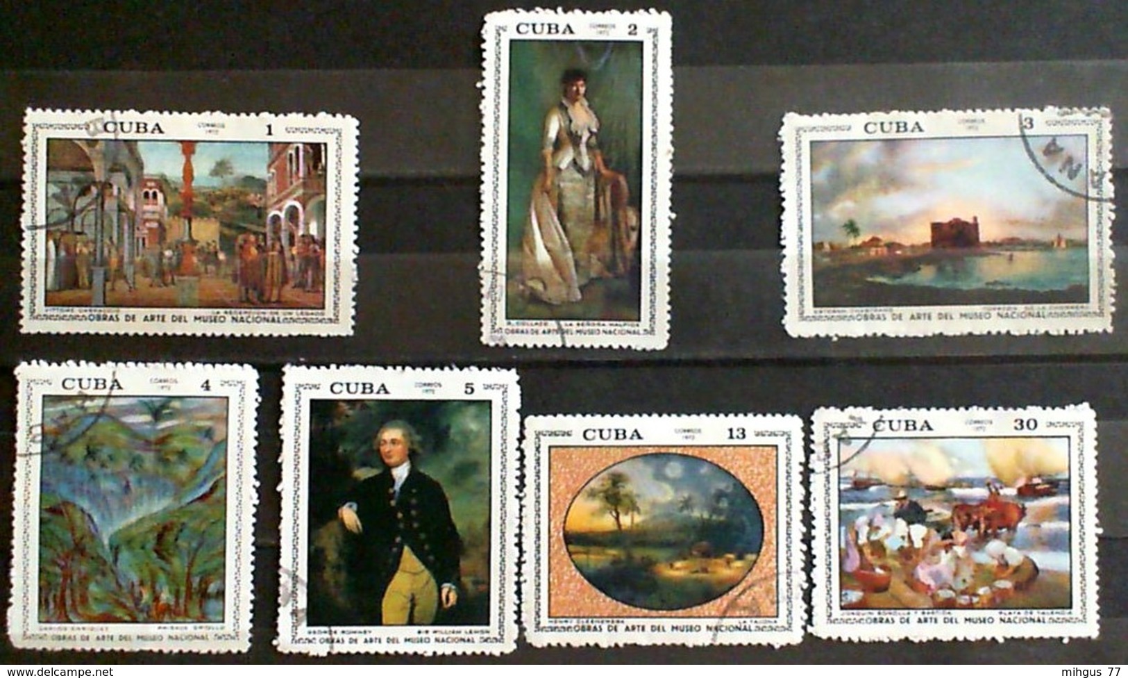 CUBA 1972 Paiting Used Stamps - Lots & Serien