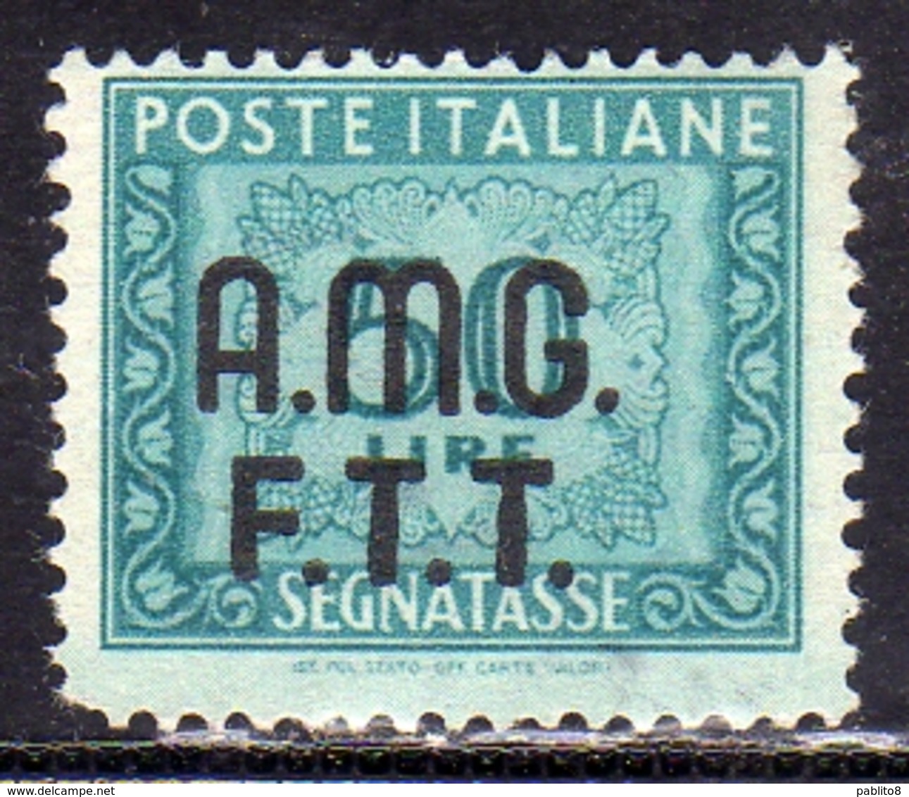 TRIESTE A 1947 1949 AMG-FTT SOPRASTAMPATO D'ITALIA ITALY OVERPRINTED SEGNATASSE POSTAGE DUE TAXES TASSE LIRE 50 MNH - Taxe