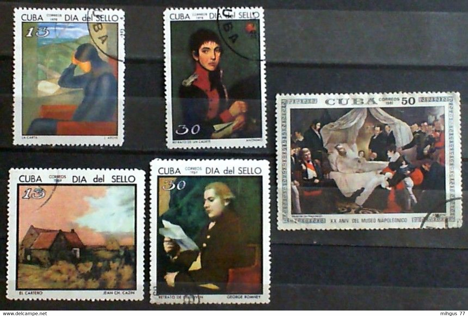 CUBA 1975-78 Paiting Used Stamps - Lots & Serien