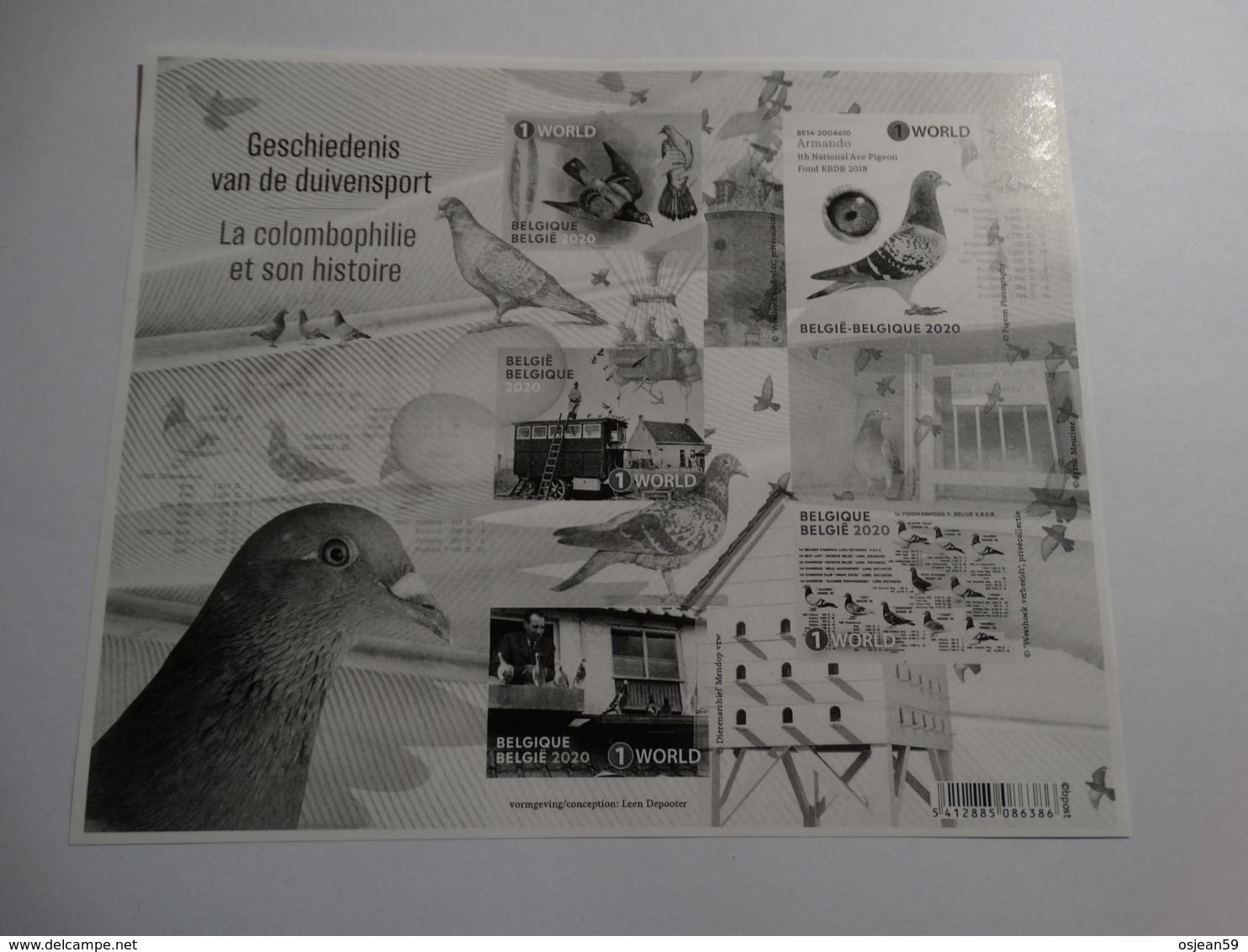 Belgique 2020 -  La Colombophilie Et Son Histoire (pigeon). - Unused Stamps