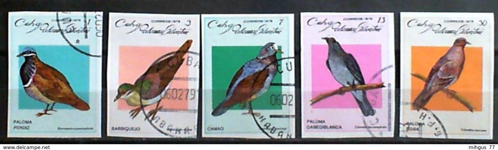 CUBA 1979 Birda Used Inperforeit Stamps - Lots & Serien