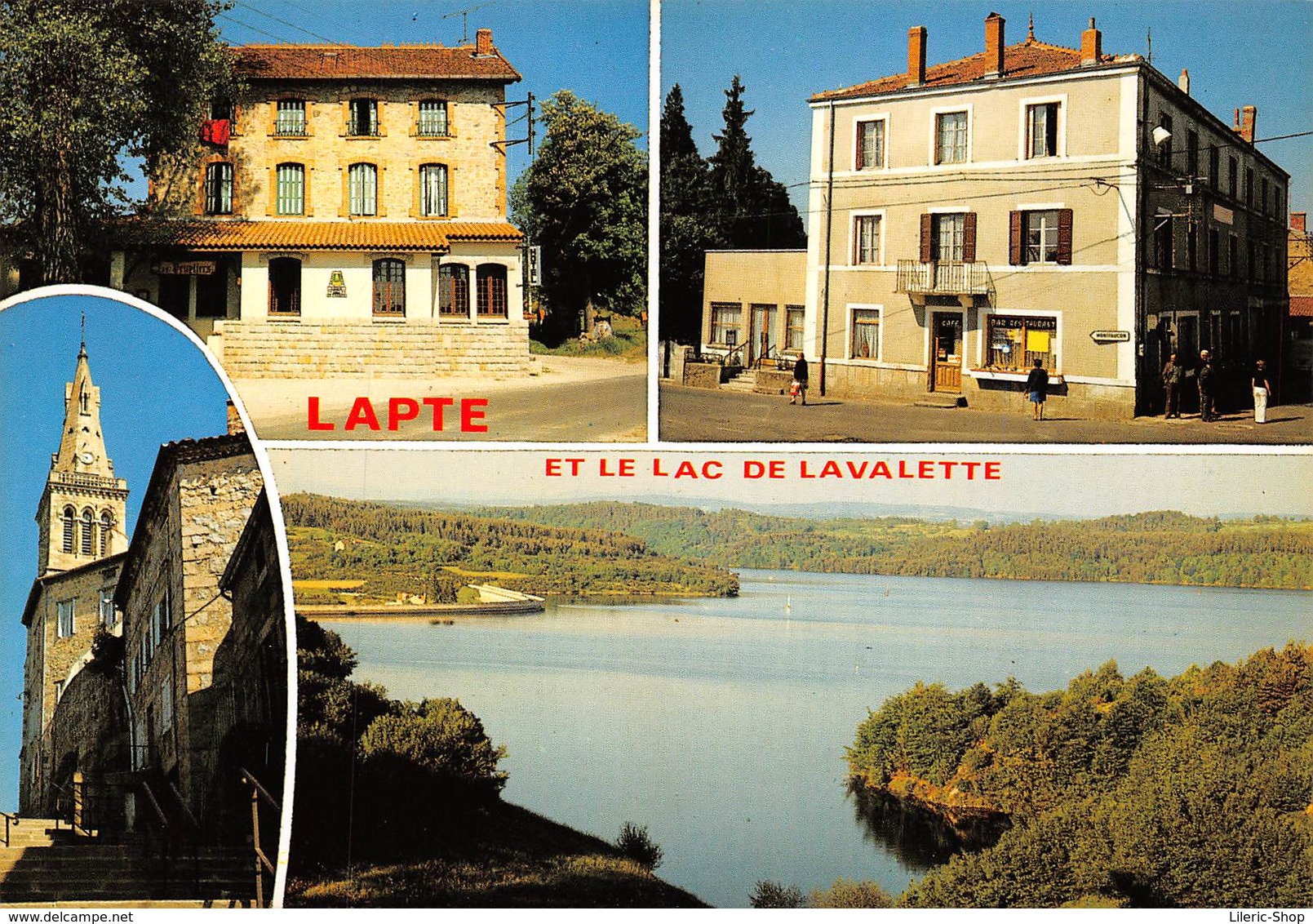 LAPTE►43►CPM►±1980◄►HÔTEL LES PEUPLIERS►BAR-RESTAURANT DE LA POSTE►LAC DE LAVALETTE►ÉDIT. CELLARD T. 797 - Other & Unclassified