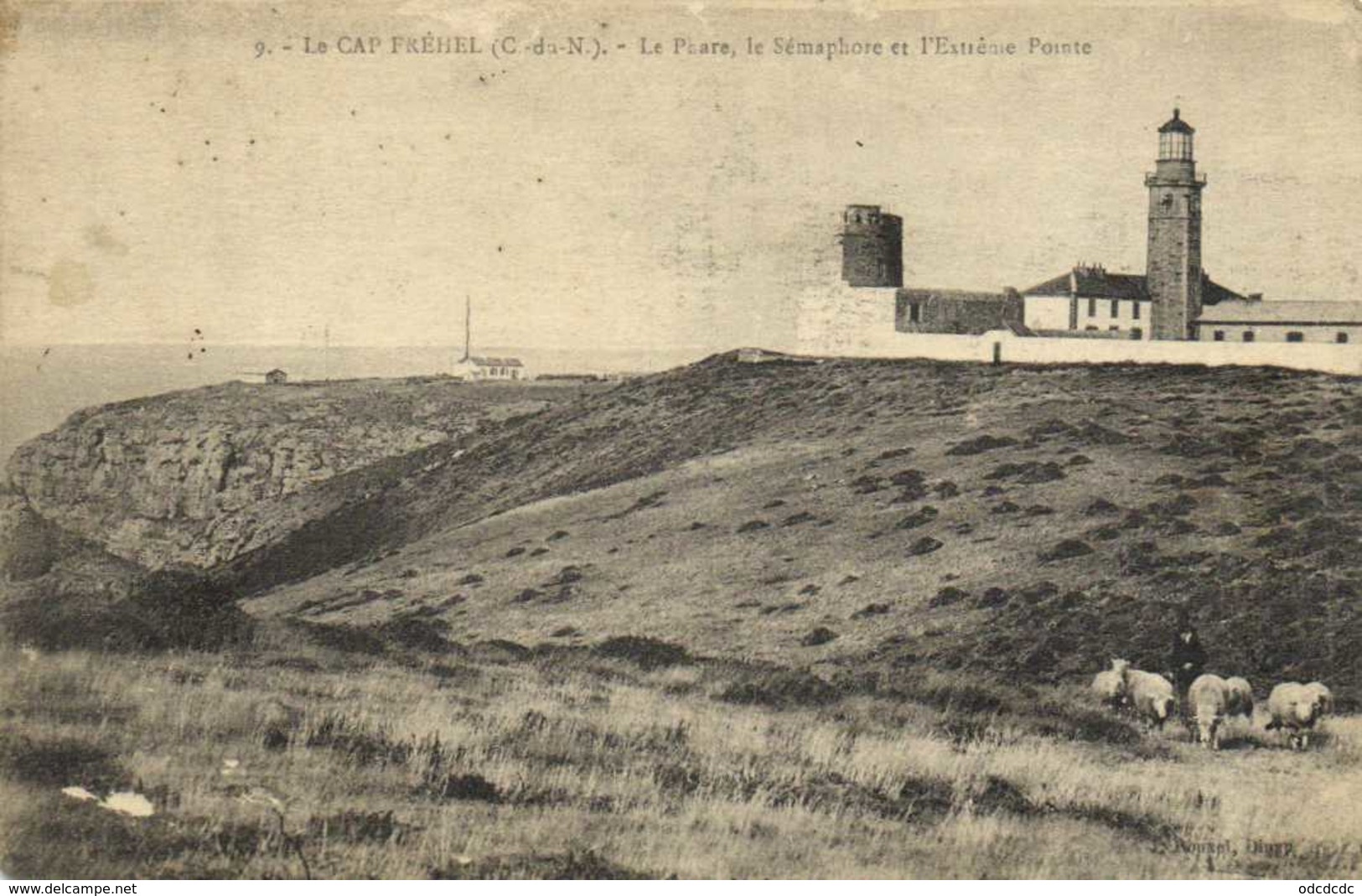 LE CAP FREHEL  (C Du N) Le Phare ,le Semaphore Et L'Extreme Pointe Troupeau De Moutons RV - Cap Frehel