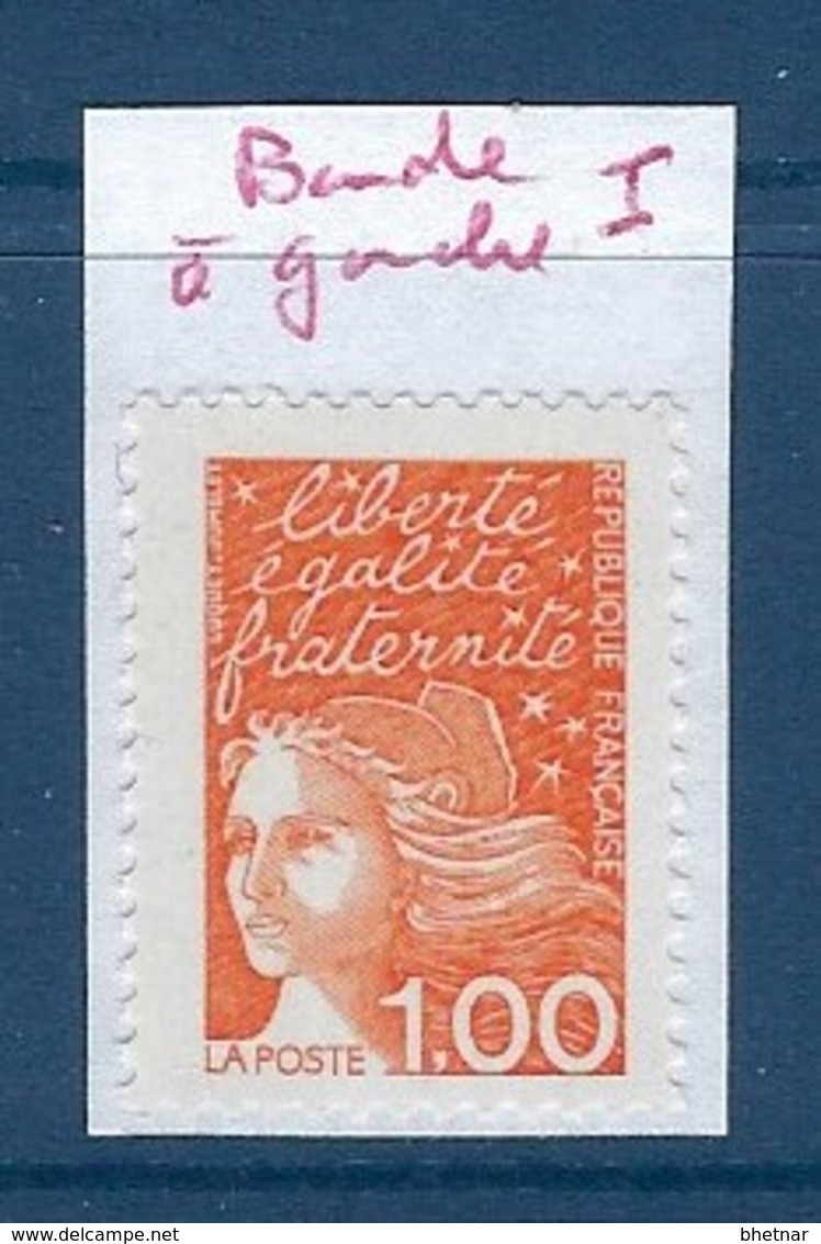 FR Variété YT 3089a " Luquet  1F.00 Orange " Neuf** Bde Phosphore à Gauche - Ongebruikt