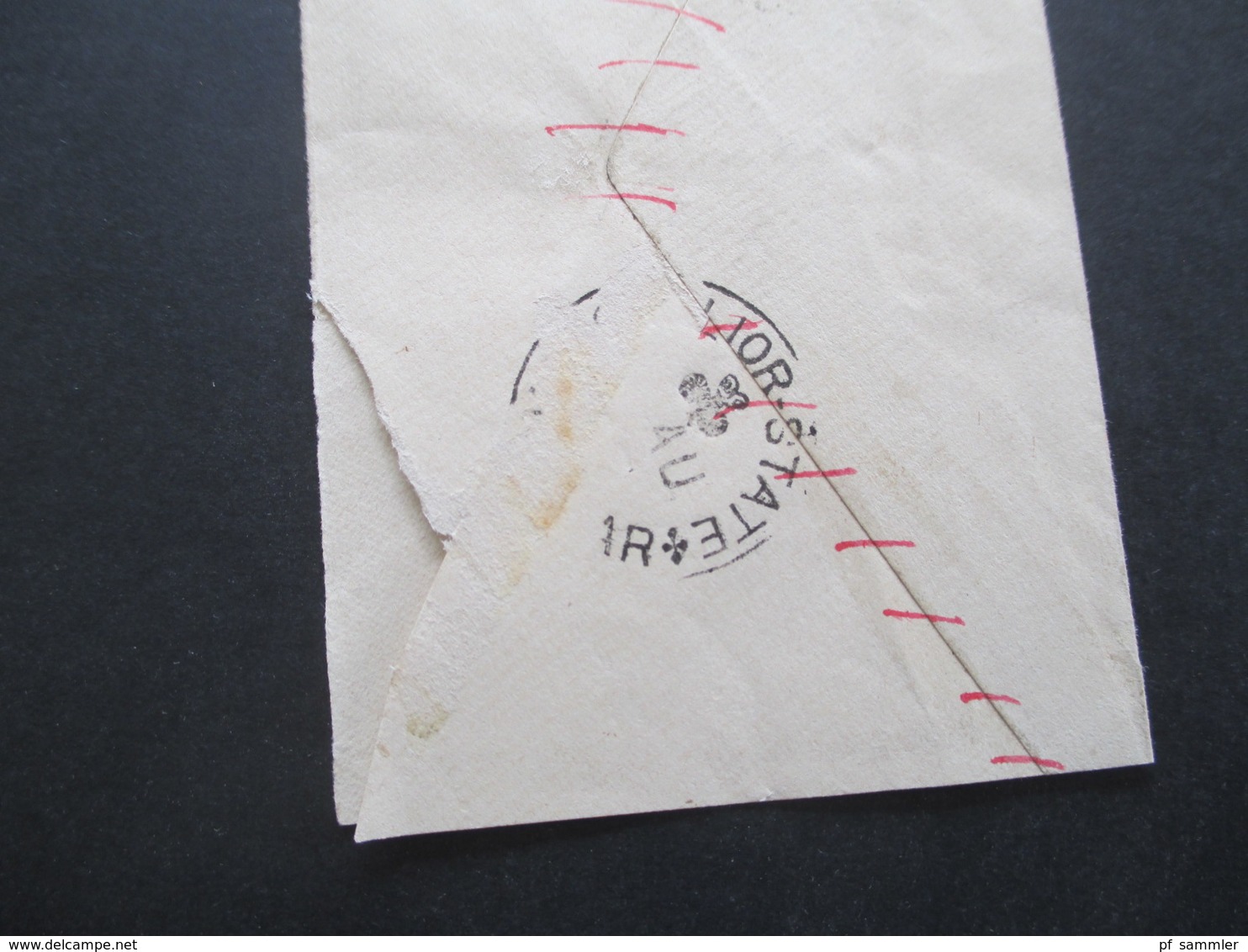 GB Kolonie Indien GA Umschlag Mit Überdruck / Stempel Gwalior Zwei Schlangen Mit Sonnen Rückseitig 2 Stempel - 1902-11 King Edward VII