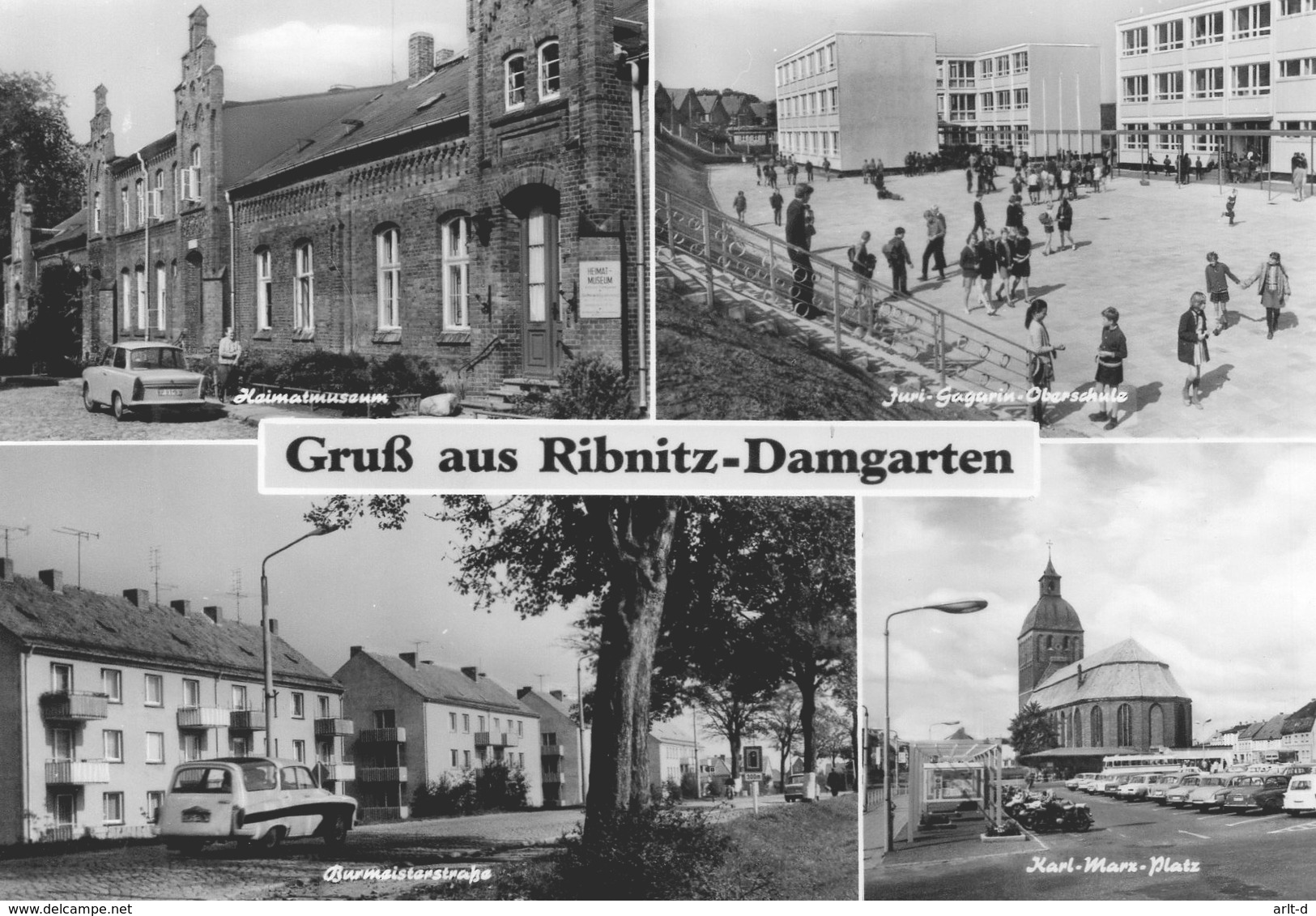 DC1136 - Ribnitz Damgarten, Vier Abb., U.a. Oberschule - Ribnitz-Damgarten