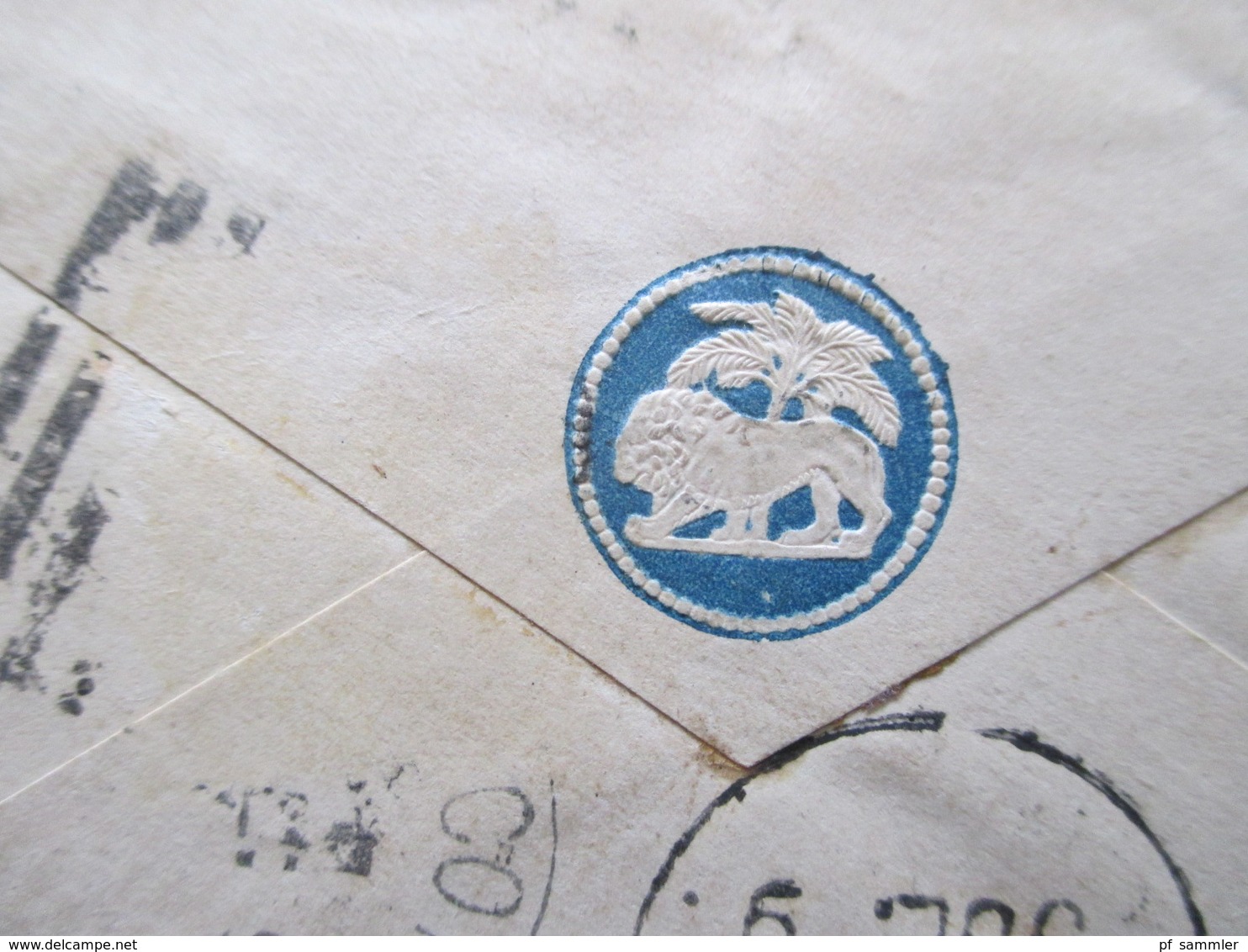 GB Indien Um 1870 / 80 ?! Ganzsachen Umschlag Mit Vielen Stempeln Interessant ?! Madras / Madura / Cottah.... - 1858-79 Kronenkolonie