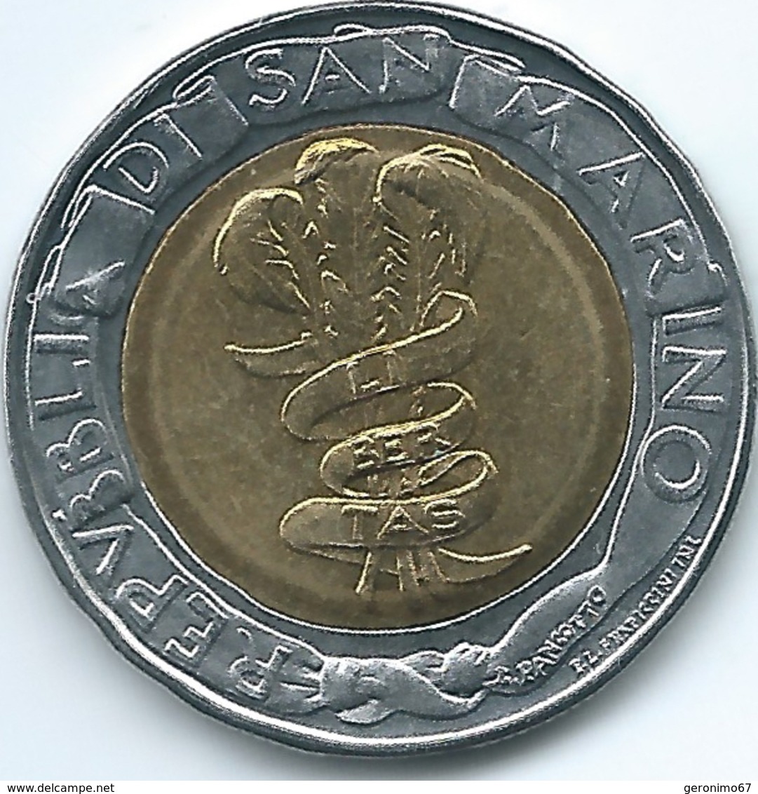 San Marino - 1995 - 500 Lira - KM330 - San Marino