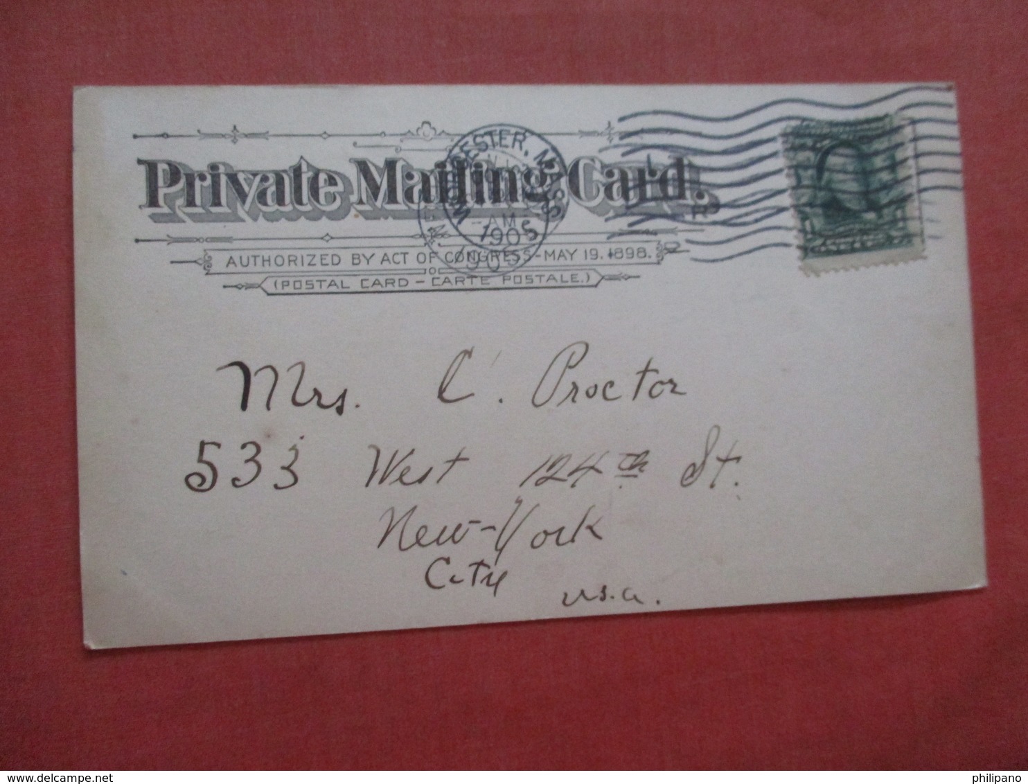 Private Mailing Card    Worcester  Woman's Club   Massachusetts > Worcester  >>  Ref 4028 - Worcester