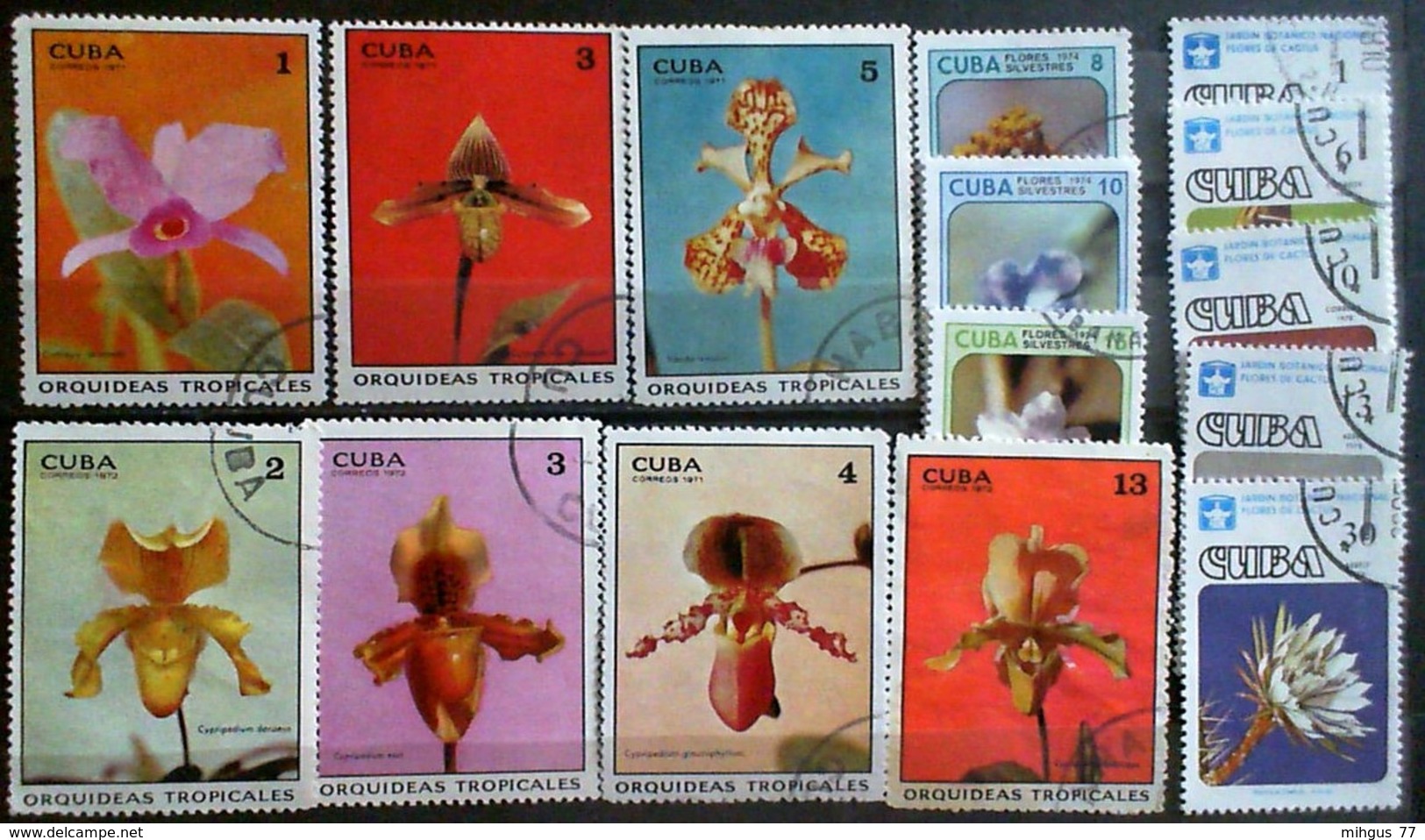 CUBA 1971-78 Many Diferent Used Stamps - Lots & Serien