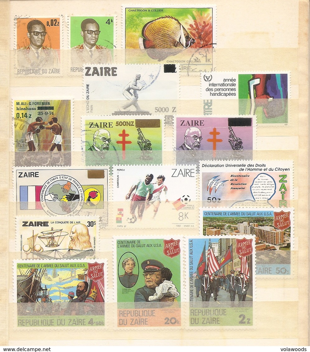 Katanga/Congo/Zaire - Lotto Di 65 Francobolli Nuovi Ed Usati Tutti Diversi Anche In Serie Complete - Senza Album!!!! - Autres & Non Classés