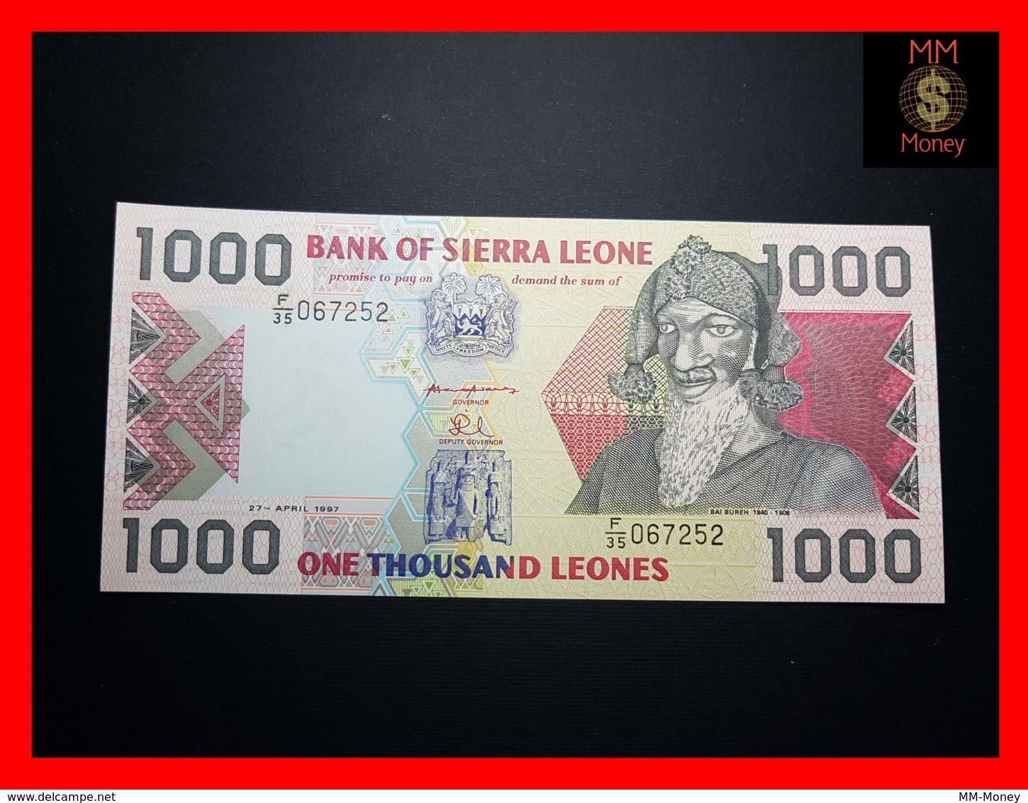 SIERRA LEONE 1.000 1000 Leones 27.4.1997 P. 20 C  UNC - Sierra Leone