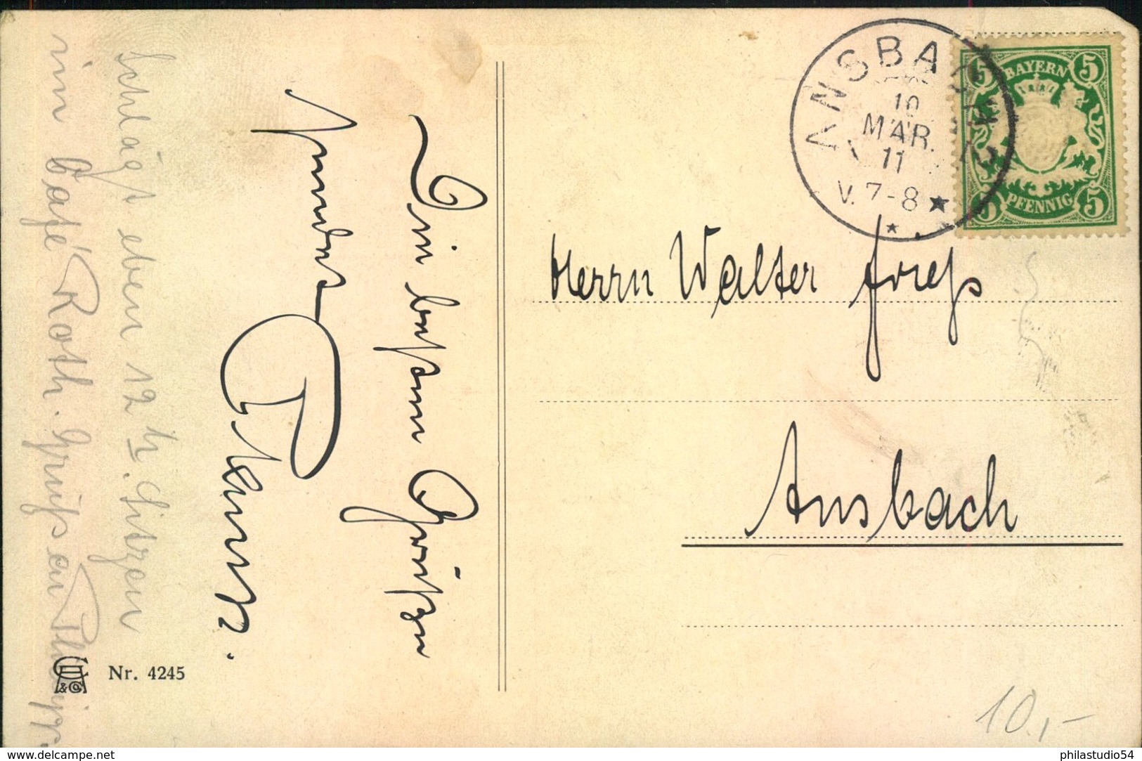 1911, Postkarte "Abschied Der Alten Bayer. Marke" -gelaufen  Bitte Ansehen - Cartas & Documentos