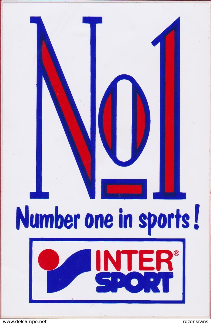 No1 Number One In Sports Intersport Inter Sport Sticker Adesivo Aufkleber Autocollant - Autocollants