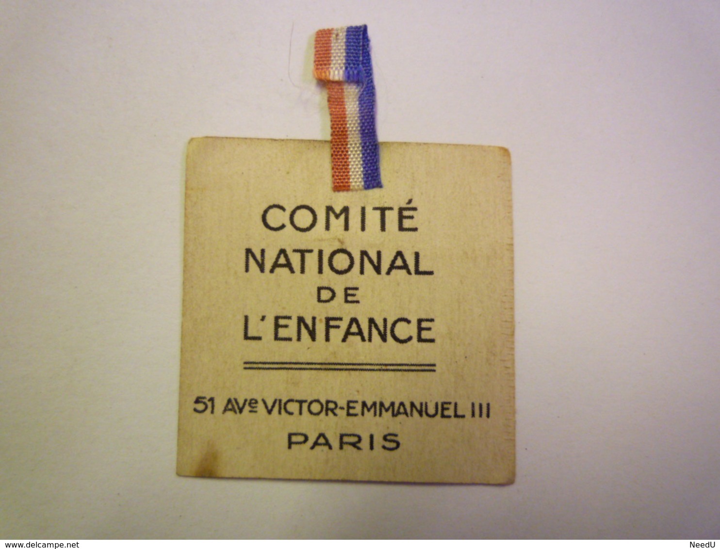 GP 2020 - 2469  INSIGNE PAPIER  " Semaine Nationale De L'ENFANCE " - 1914-18