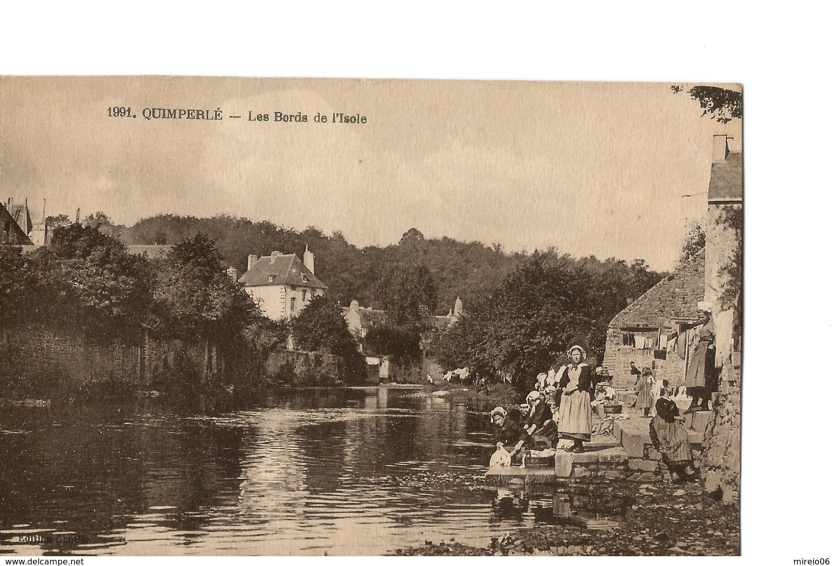 Qimperlé (Finistère), Les Bords De L'Isole, Le Lavoir Et Les Lavandières - Quimperlé