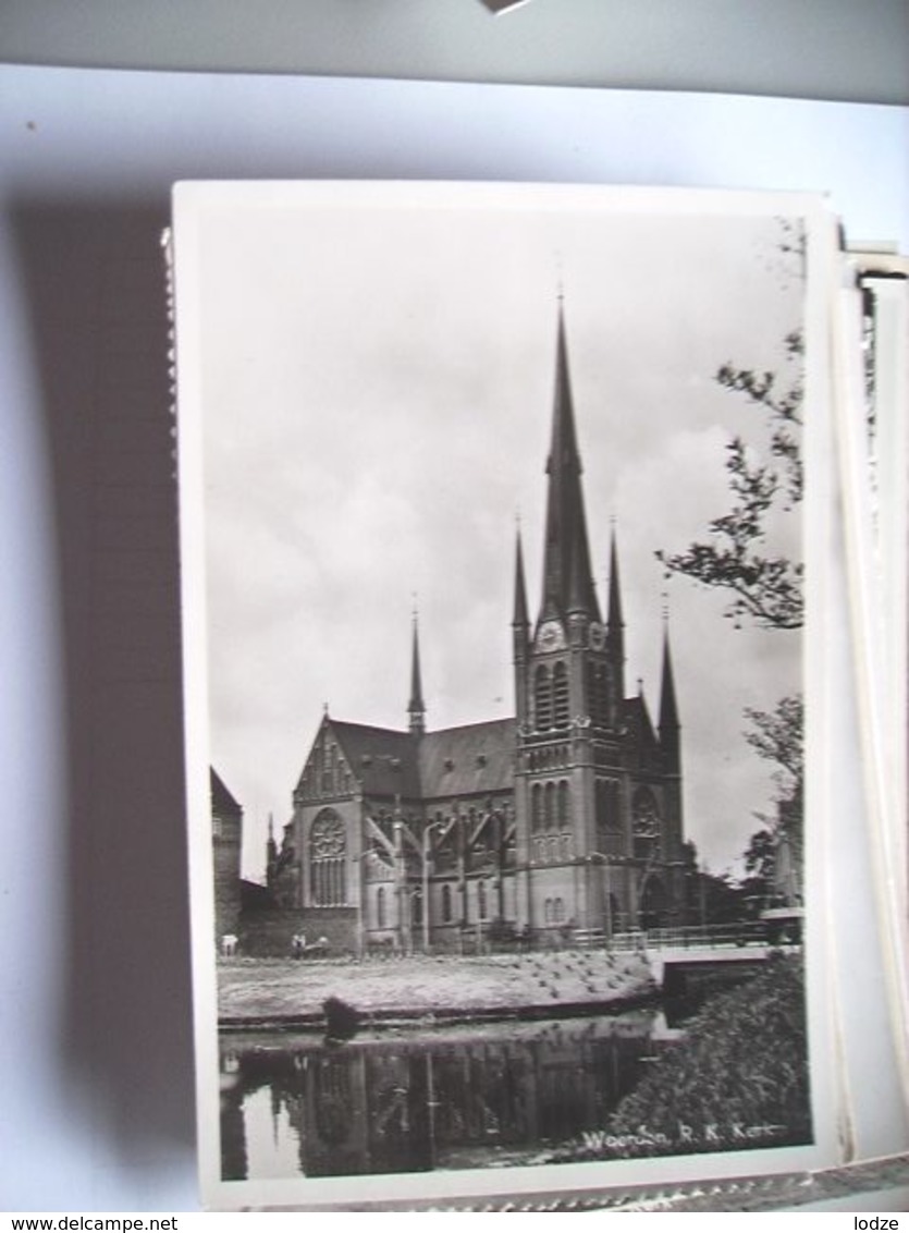 Nederland Holland Pays Bas Woerden Met RK Kerk En Brug - Woerden