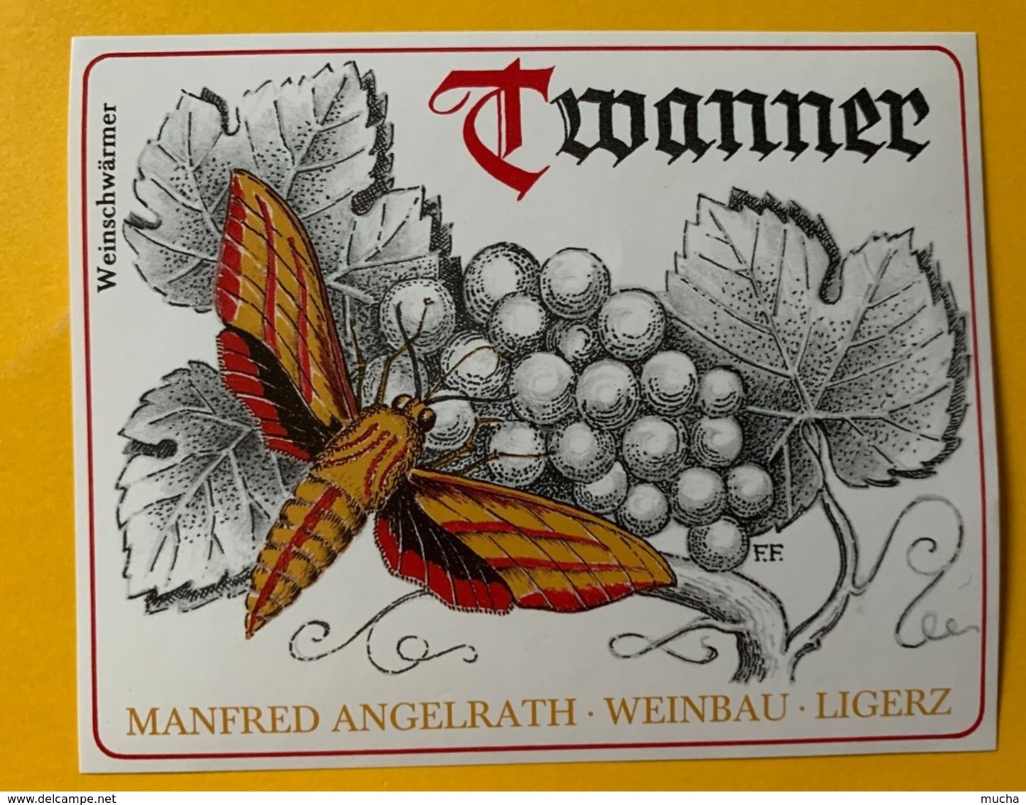 13712 - Twanner Weinschwärmer Manfred Angelrath Ligerz - Papillons