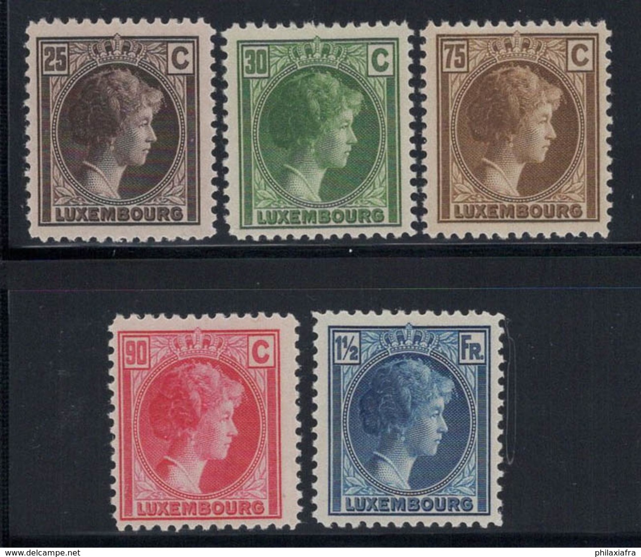 Luxembourg 1927 Mi. 187-191 Neuf ** 100% Grande-Duchesse Charlotte - Unused Stamps