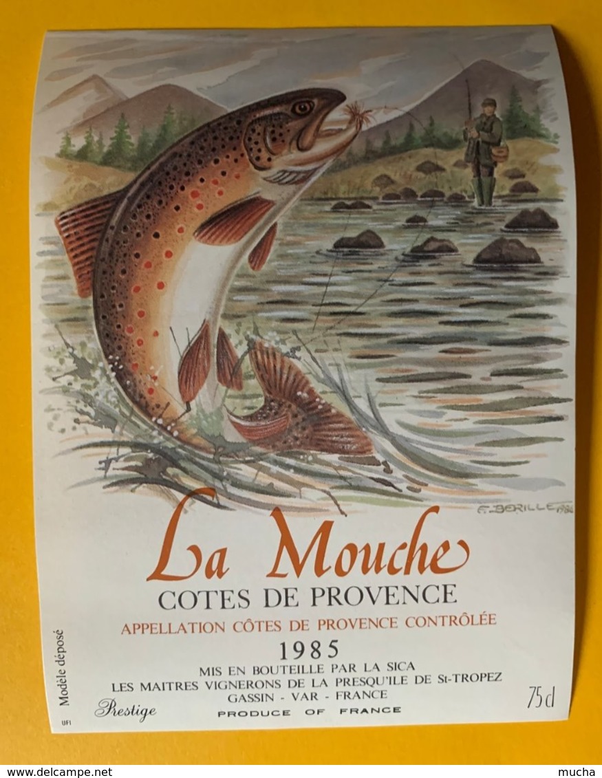 13719 - La Mouche 1985 Côtes De Provence - Peces