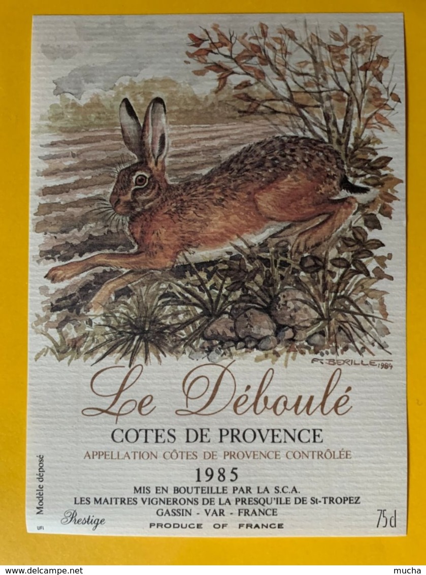 13726 - Le Déboulé 1985 Côtes De Provence - Caza