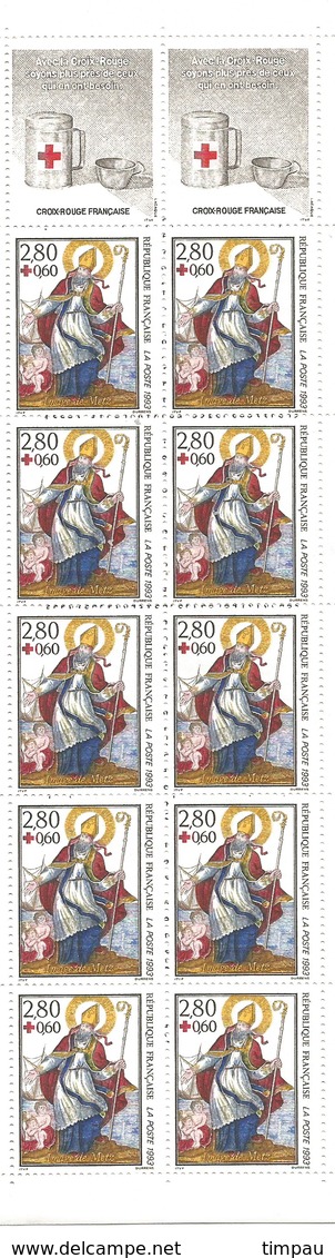 Au Profit De La Croix Rouge. L'imagerie De Metz 1993 Représentant Saint Nicolas - Croix Rouge