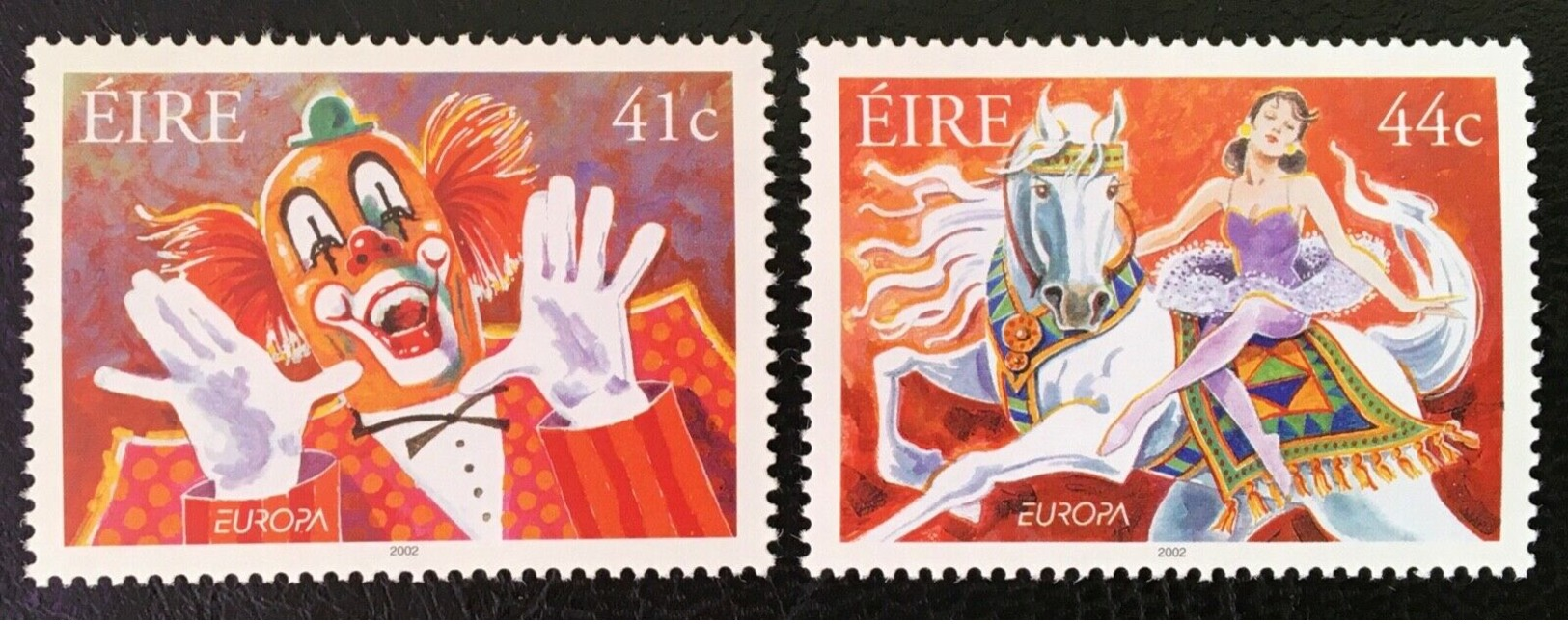 (!)  EUROPA CEPT De 2002  Thème Du Cirque  IRLANDE Y&T 1439/1440  Neuf(s) ** Mnh - 2002