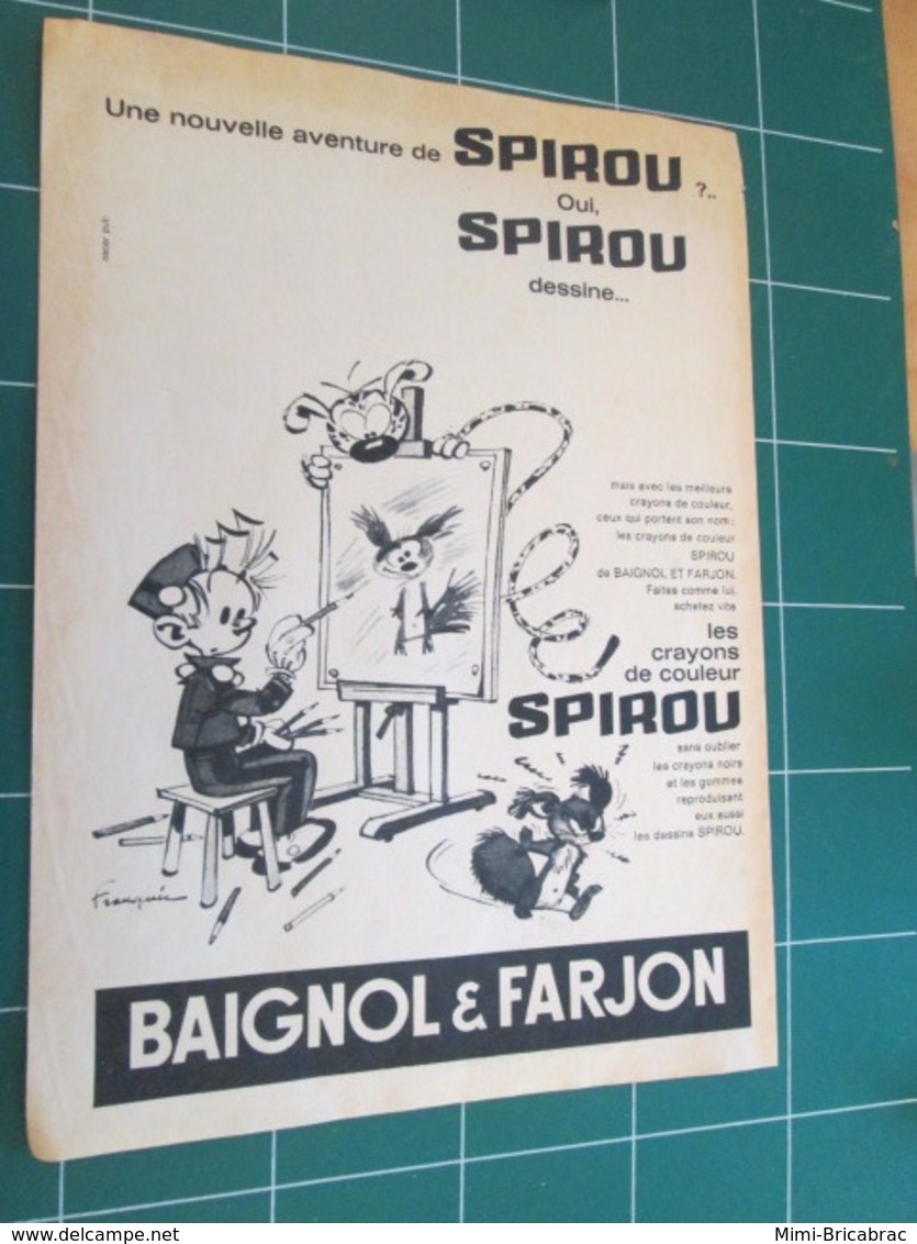 SPITIN20 Publicité Dessinée Par FRANQUIN Années 60 Couleurs Baignol & Farjon - Franquin