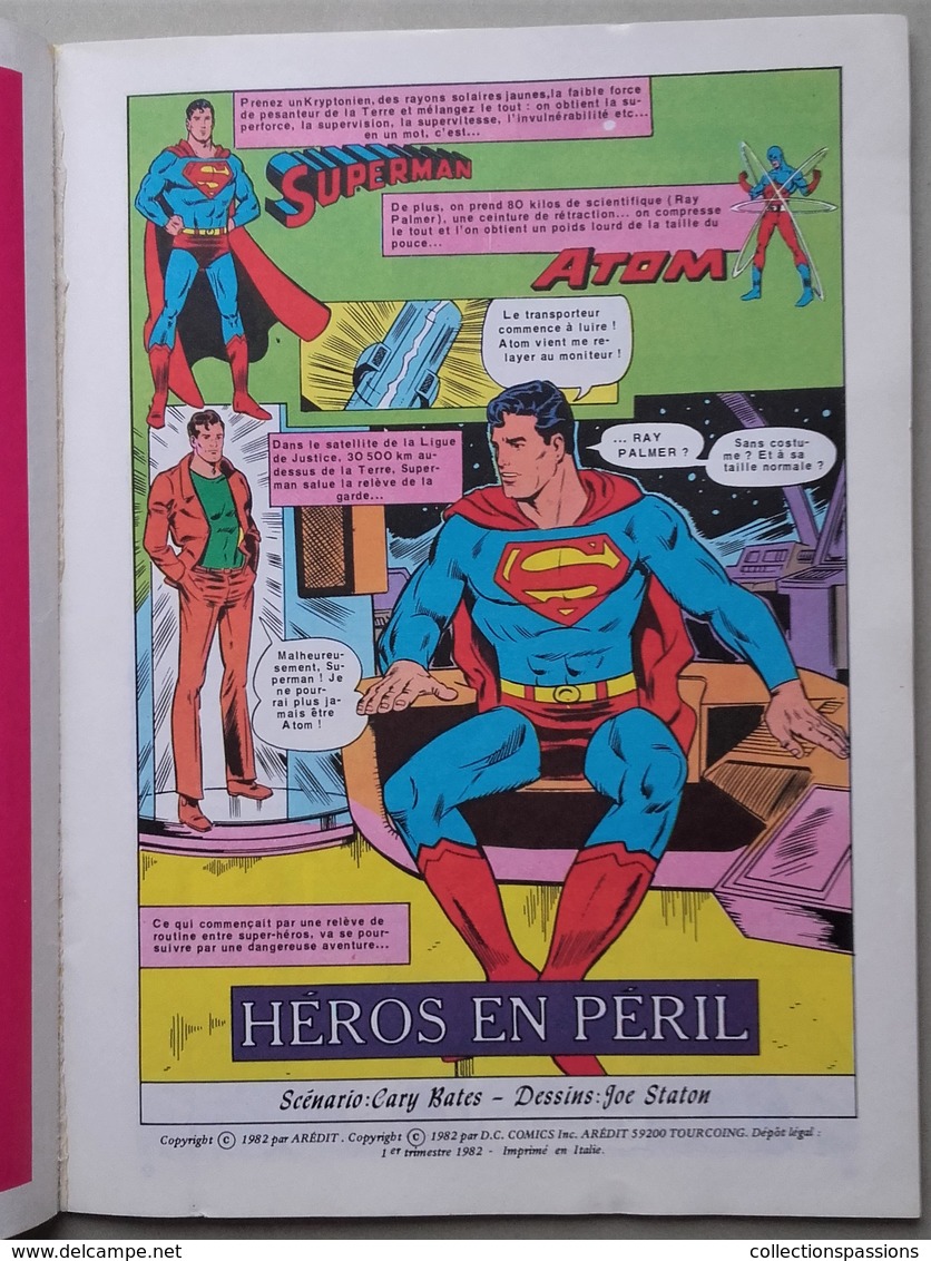 BD - ATOM AVEC SUPERMAN - Heros En Péril - EO 1982 - - Superman