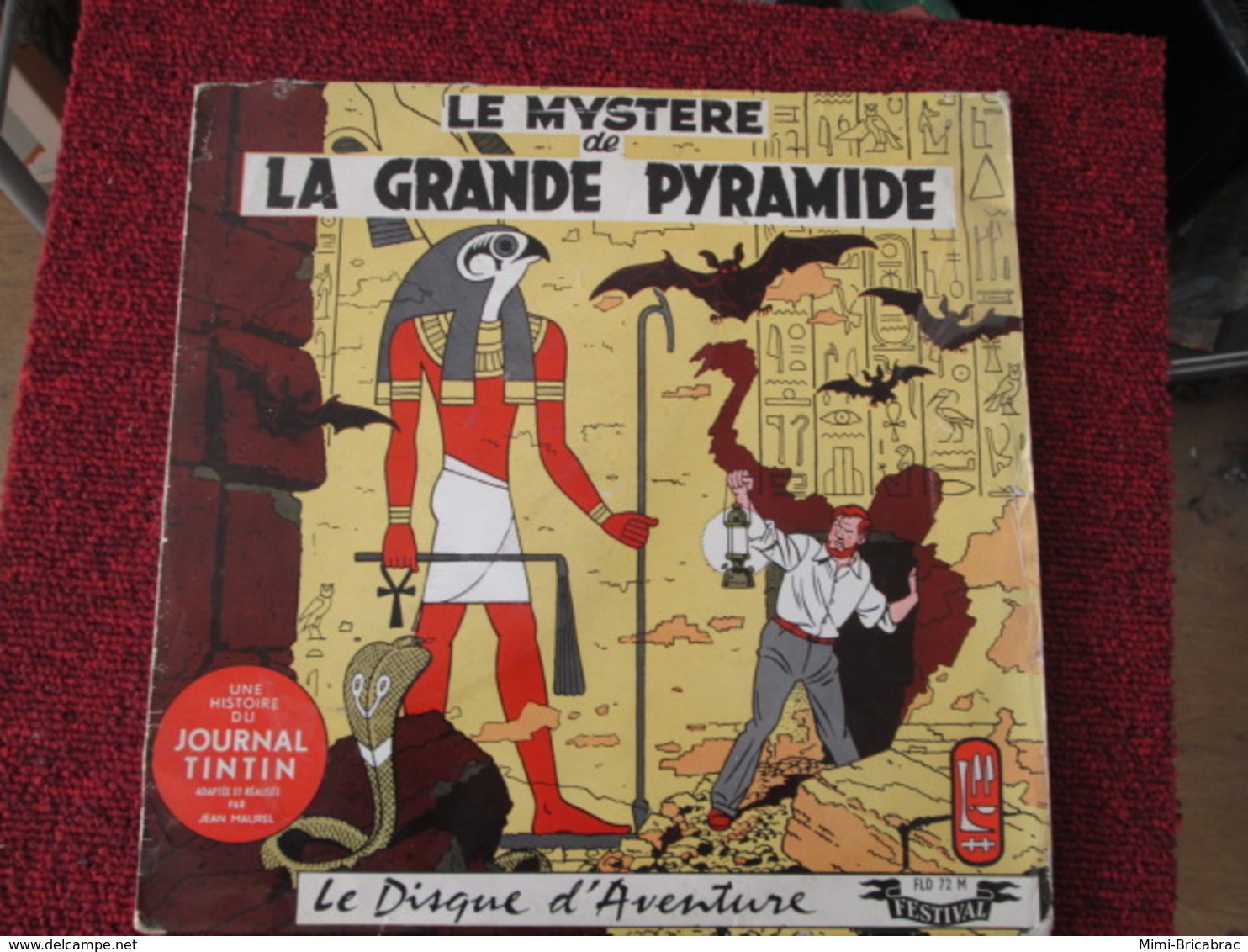 BACPLASTCAV Disque BANDES DESSINEE ANNEES 50/60 LE MYSTERE DE LA GRANDE PYRAMIDE 33T 25cm - Disques & CD